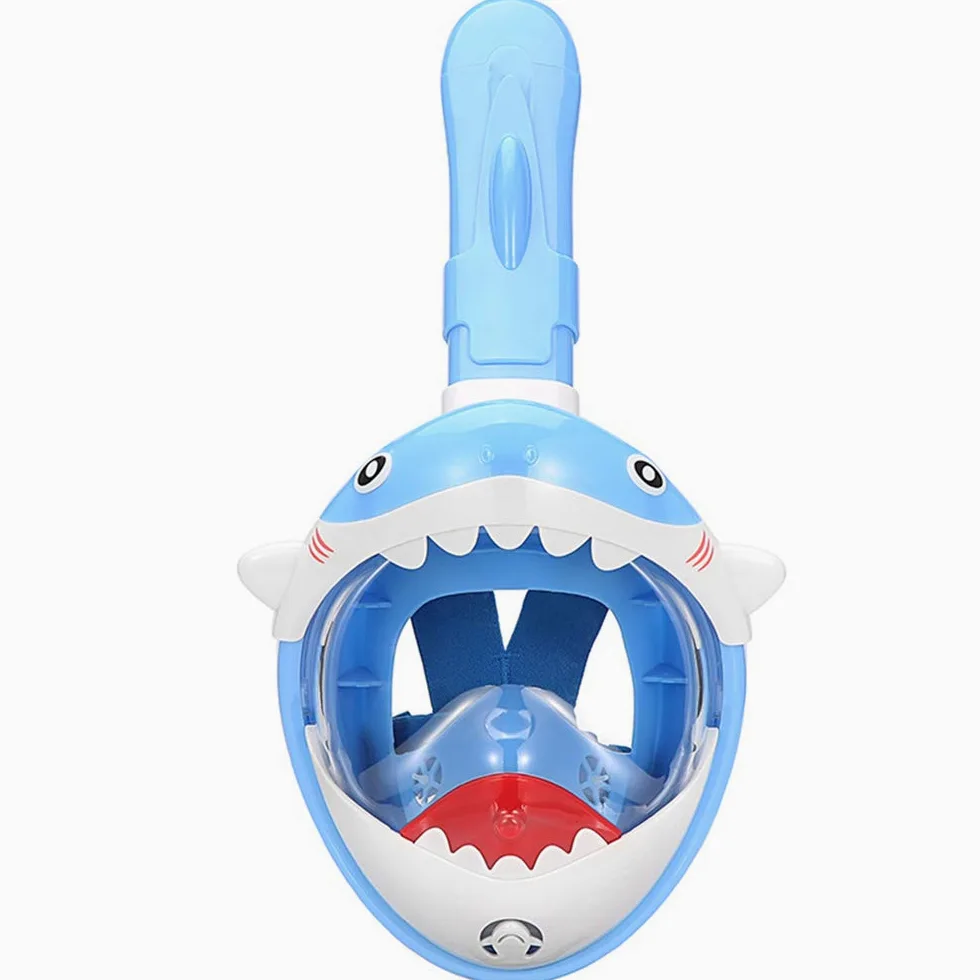 Máscara de Snorkel de Cara Completa Premium para Niños con Dry-Top para Proteger la Cara bajo el Agua