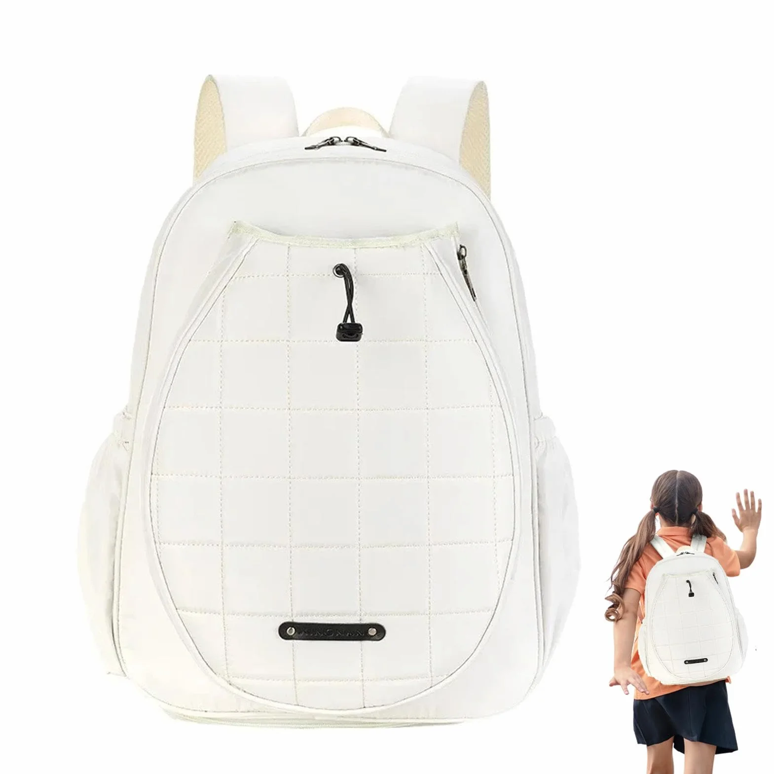 Fulenyi Mochila para Raqueta de Tenis, Mochila de Tenis para niños - Bolsa de Raqueta de Tenis Ajustable,Funda de Gran Capacidad para Raqueta de Tenis, Mochila Head Tennis para Adultos y niños