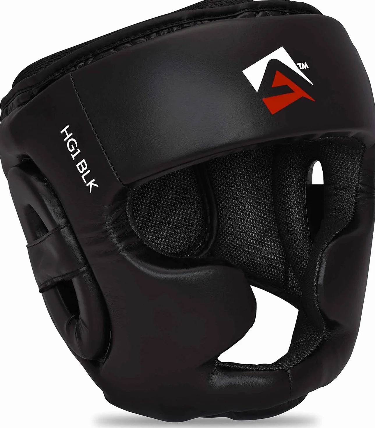 AQF Casco Boxeo CE Aprobado Entrenamiento Muay Thai Integral Kick Boxing Cabeza Protector MMA Headgear Sparring Negro