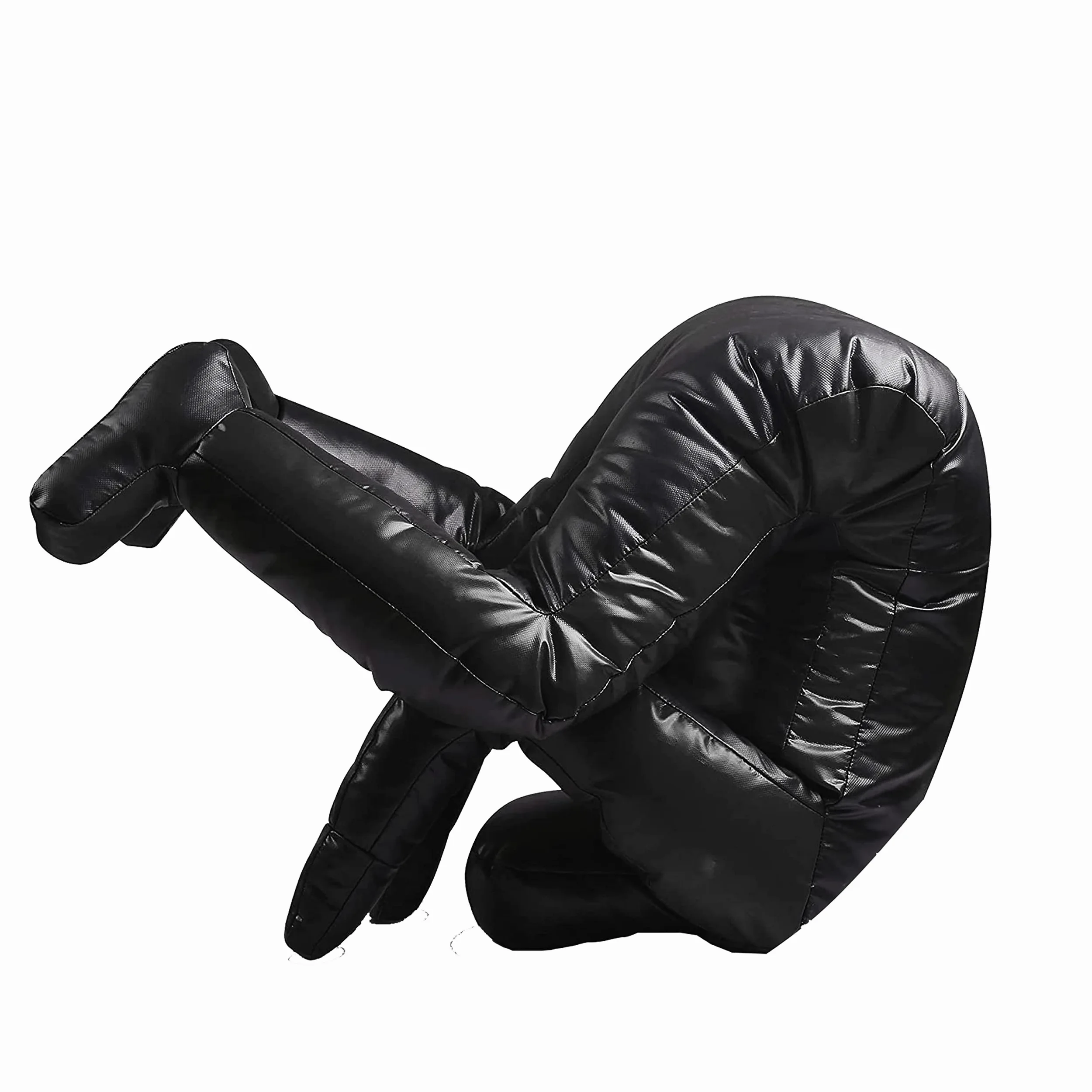 MMA - Maniquí de Agarre ROX Fit Judo Dummy BJJ Lucha Libre Maniquí Sentado Posición Brasileña JIU Jitsu Submission Auto Defensa Entrenamiento Elegir Maniquí 170 cm Sin Relleno (Negro Completo)