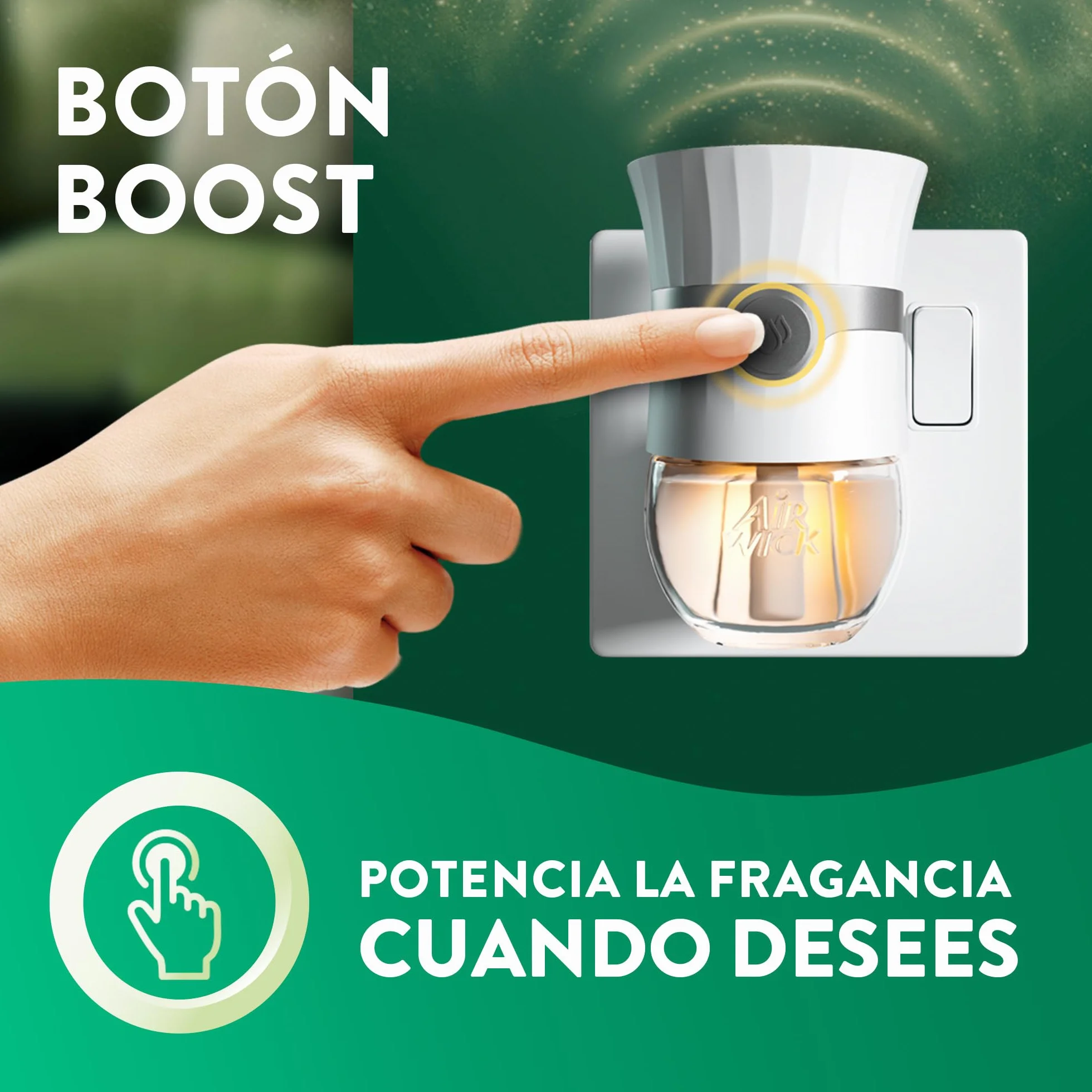 Air Wick Ambientador Eléctrico Aparato Difusor Inteligente Anti-Fading Recambio Flor de Cerezo Frambuesa 2x Aceites Esenciales