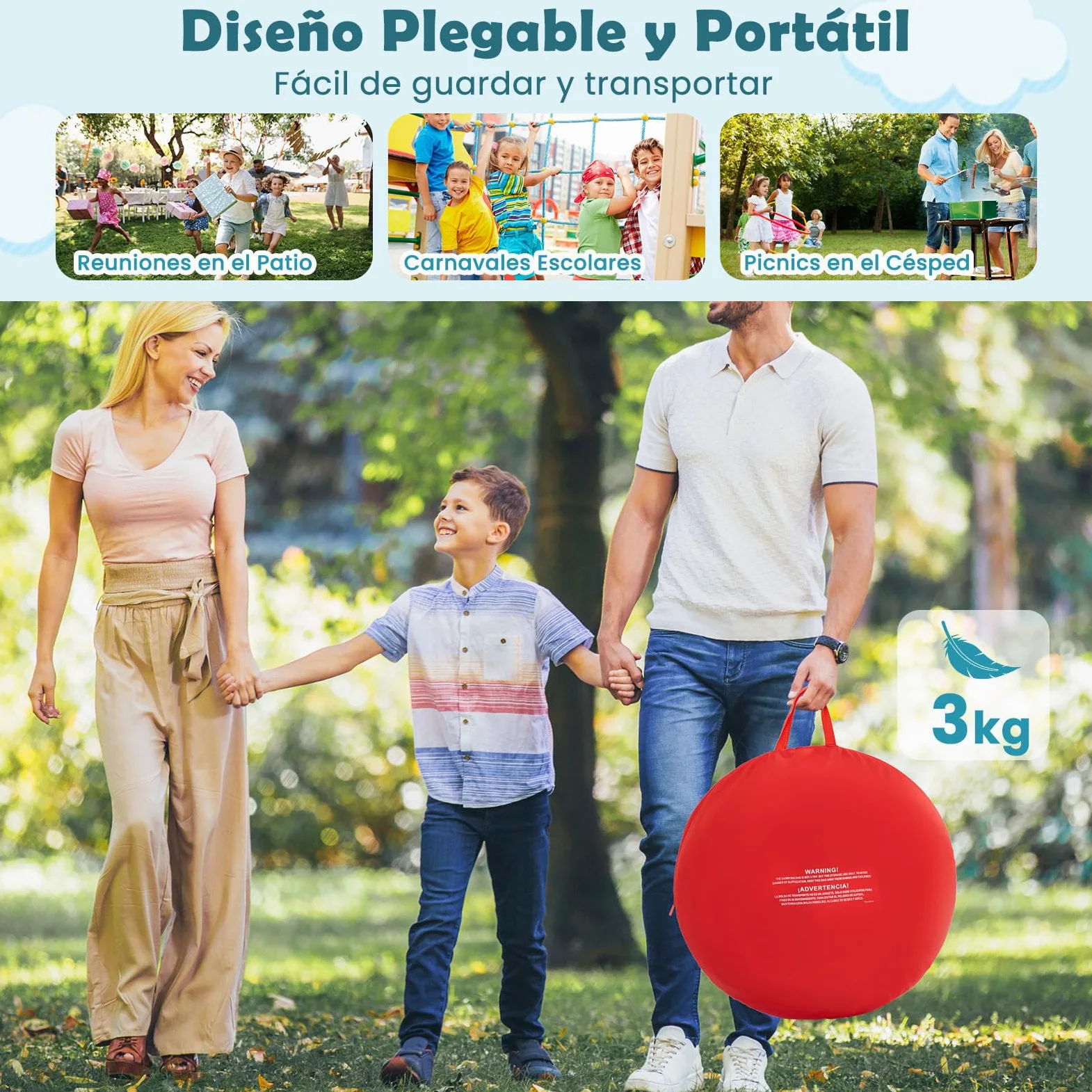 COSTWAY Diana Dardos Gran Board para Niños, Plegable y Portátil con 4 Pelotas de Pateo, Bolsa de Transporte, Tablero de Dardos de Fútbol para Jardín, Césped
