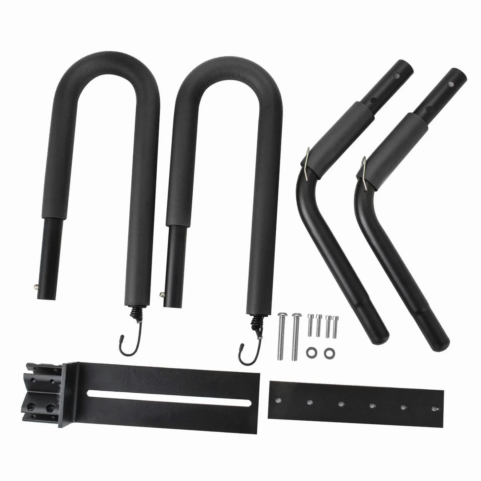 Soporte para Tabla de Surf para Scooter y ciclomotor Soporte Lateral para Bicicleta Soporte para Tabla de Surf para Tabla Corta y Tabla Larga Soporte Universal para Tabla de (Negra)