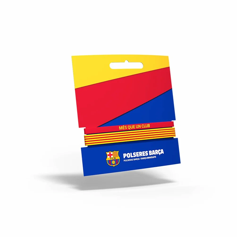 Pulsera Fútbol Club Barcelona Senyera | Pulsera Barça de silicona | Apoya al FCBarcelona con un producto oficial culé | FCB