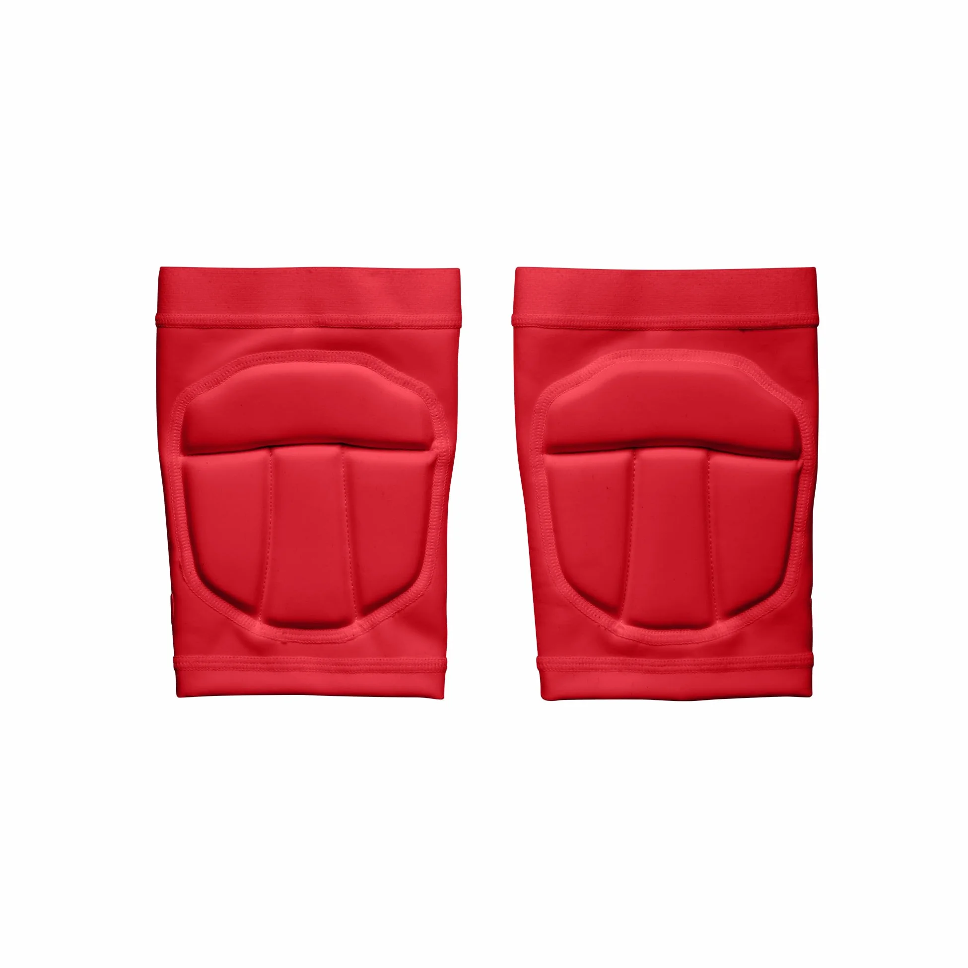 Wilson Helix - Rodilleras de voleibol, color rojo, tamaño mediano