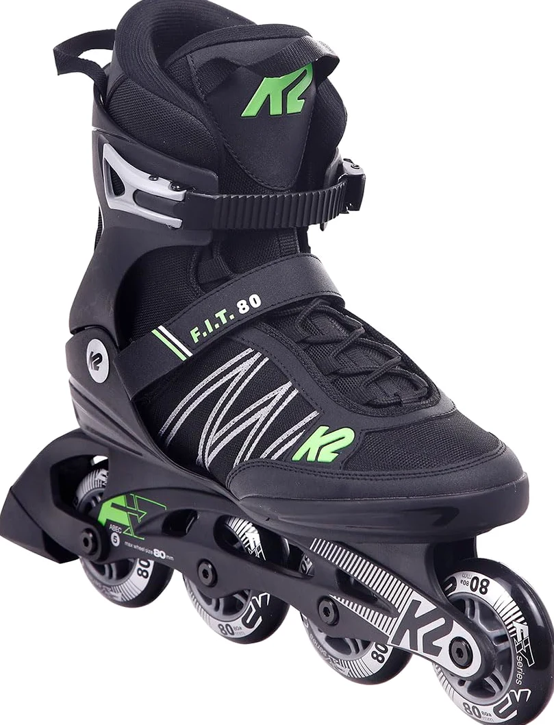 K2 F.I.T. 80 Inline Skate Black/Green