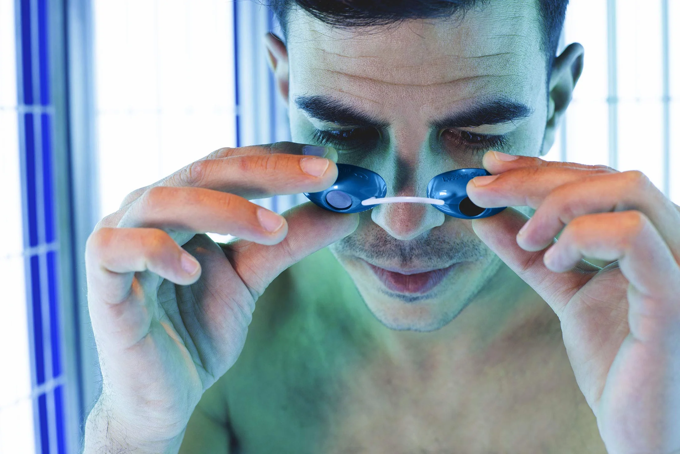 Gafas protectoras solarium UV EN170 con caja almacenamiento