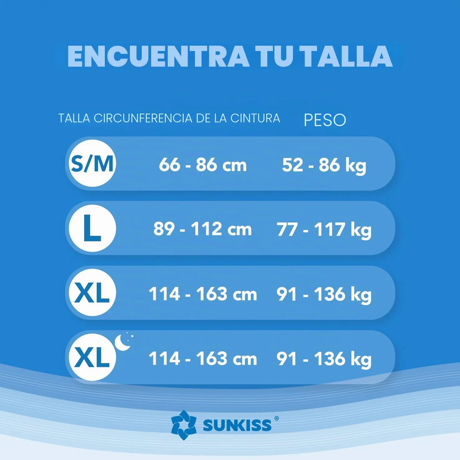 SUNKISS TrustPlus Pantalones Incontinencia Adultos Bragas Absorbentes Hombres Mujeres Talla L 16 Unidades