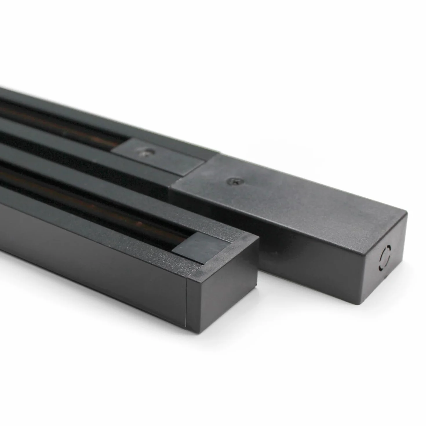 TRAXON LUXPOINT® Carril LED Monofásico 2 Metros 2 Hilos Negro