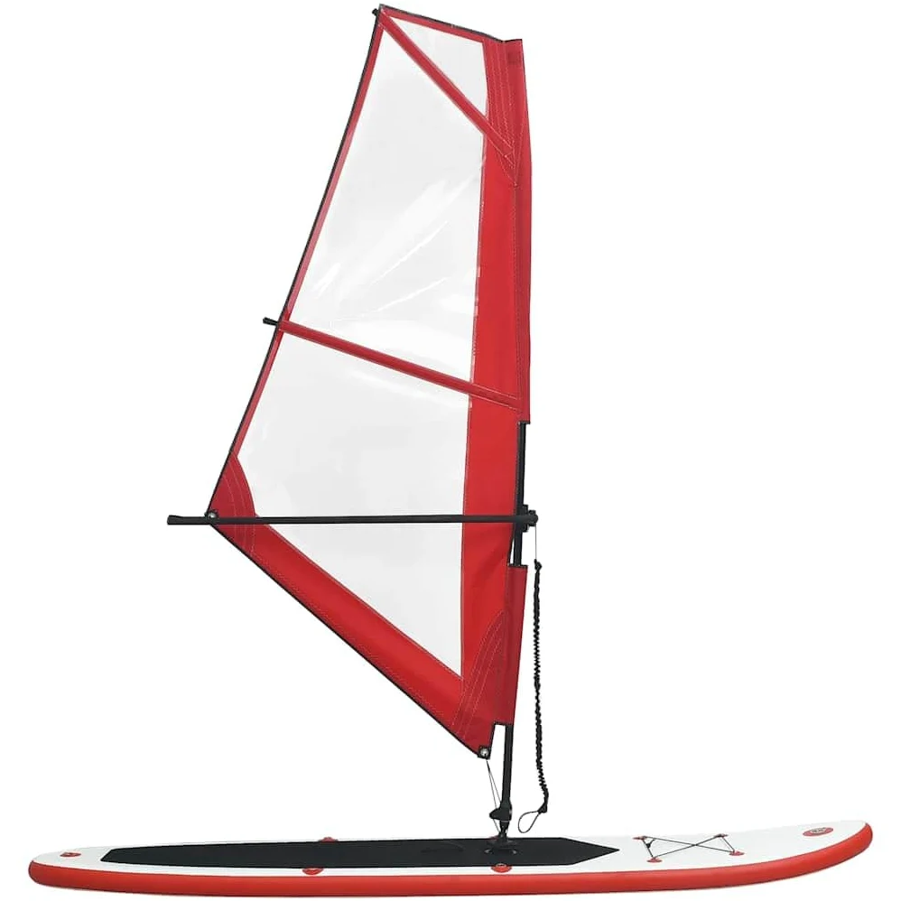 Tabla de surf hinchable de 330 cm con vela para windsurf, tabla de SUP para 1 persona con bomba y bolsa de transporte, estable y robusta para adultos