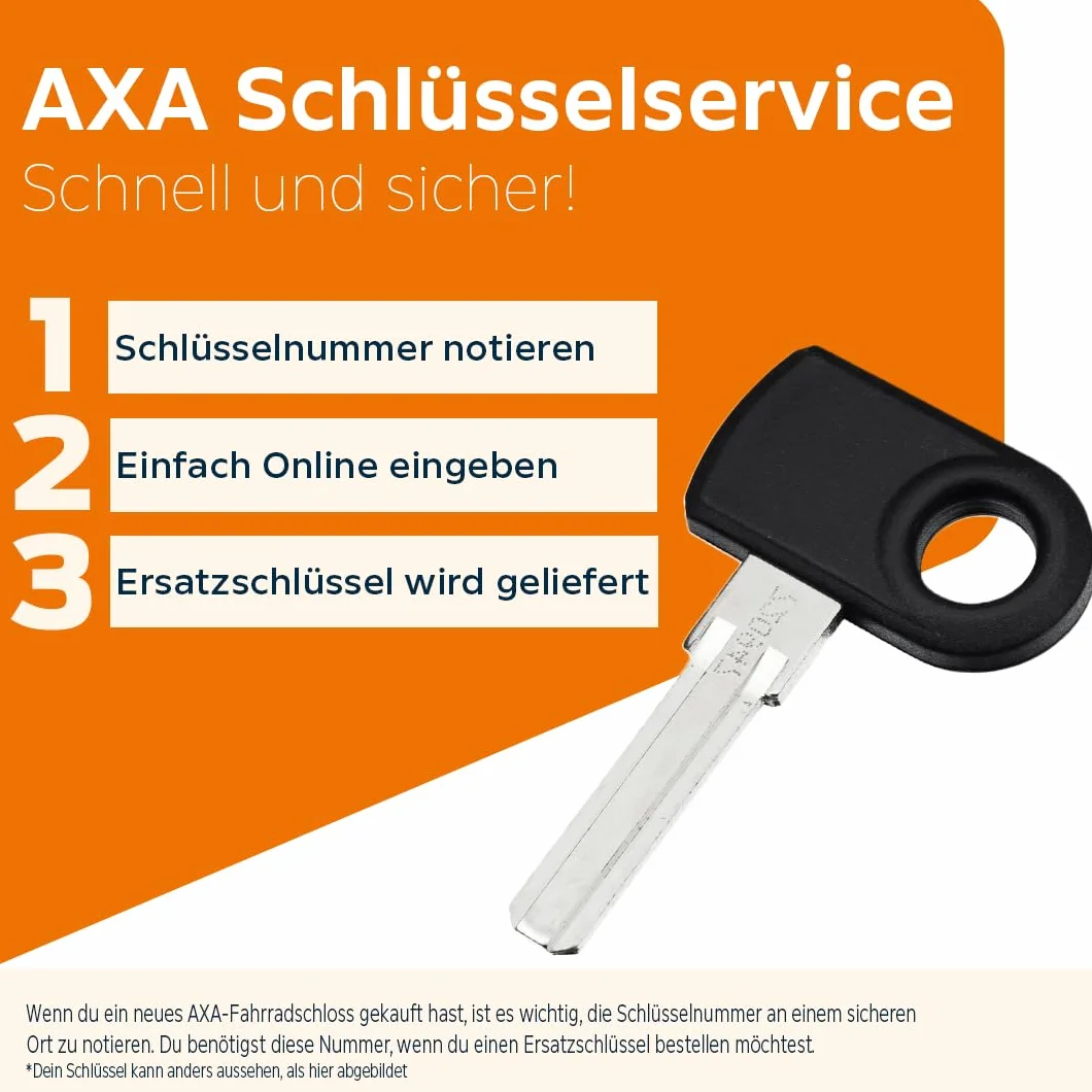 AXA Set Imenso L + ULC 130 + bolsa de transporte – Juego de cerradura de marco con cadena y bolsa – Alta seguridad