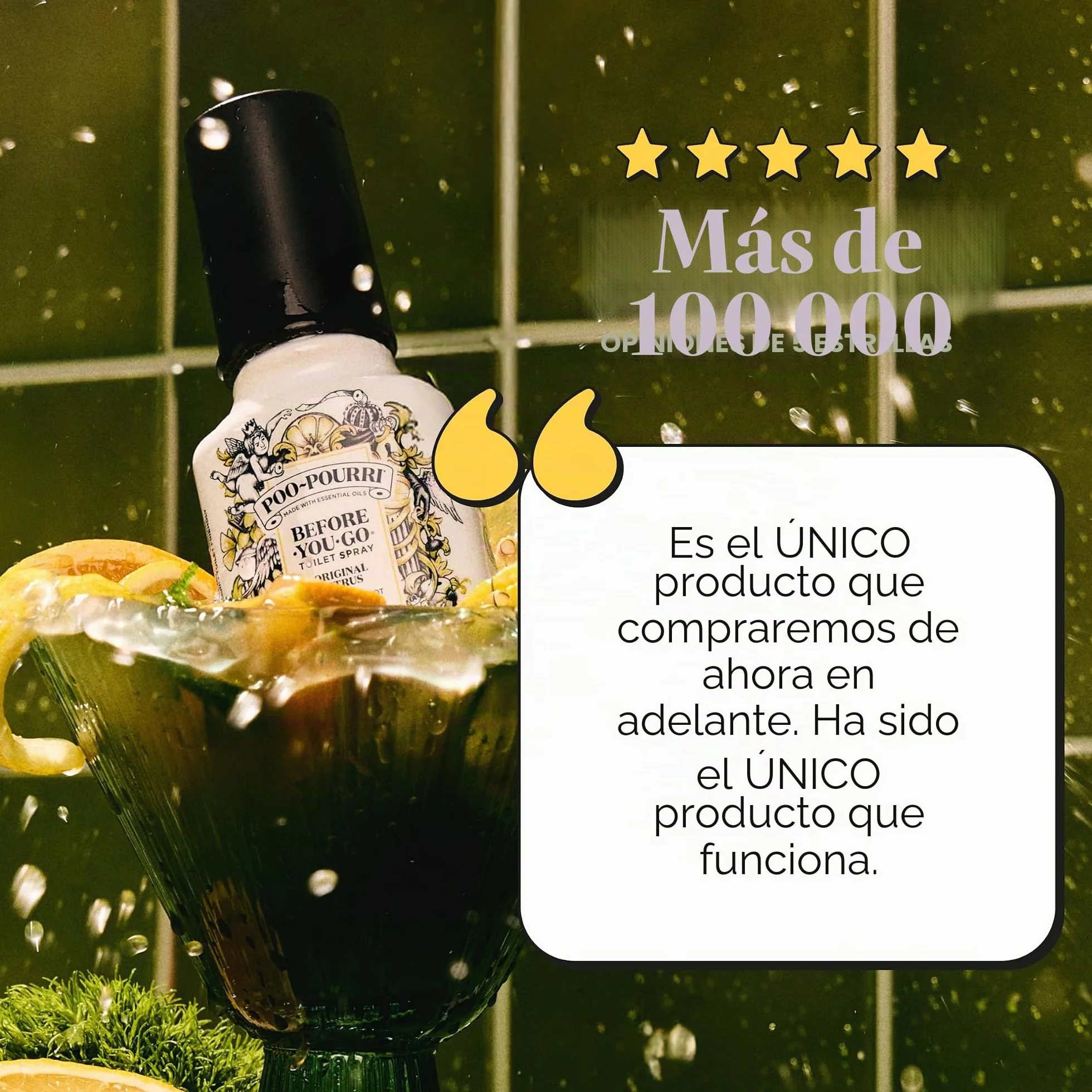 Poo-Pourri Before-You-go Spray De Inodoro 100% Natural Aceites Esenciales Original Citrus 59 ml