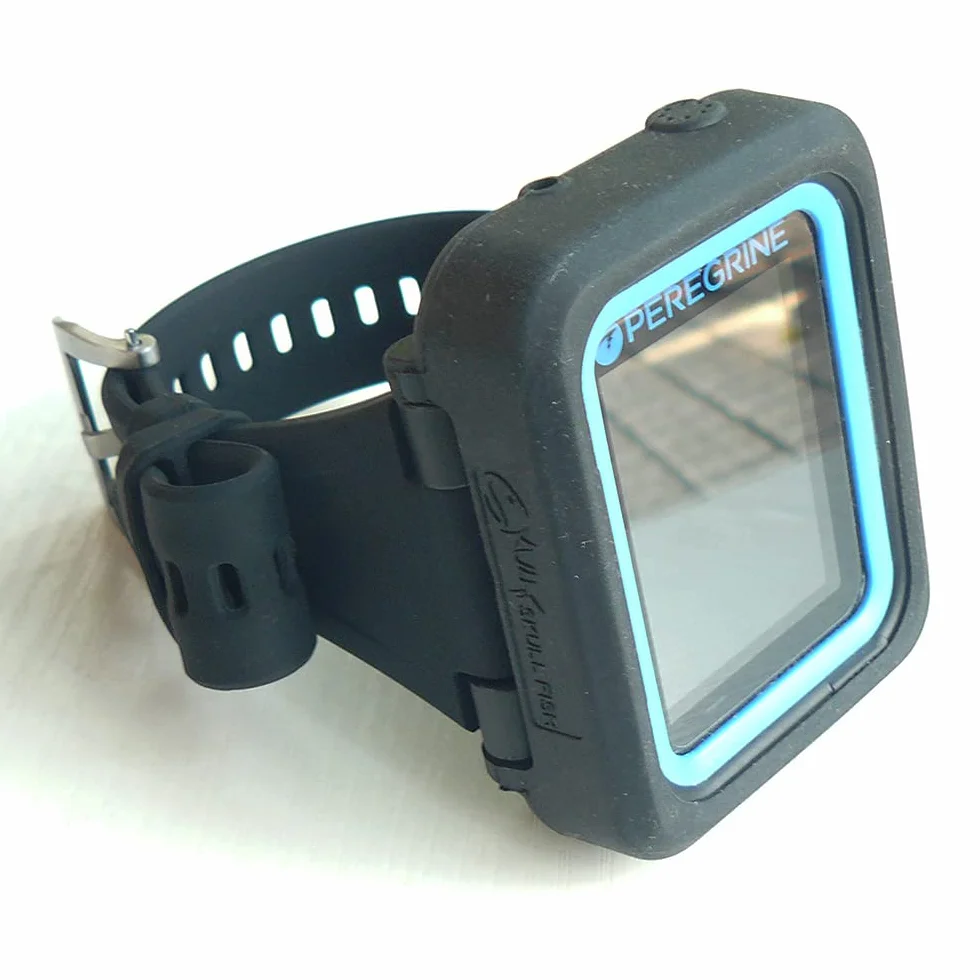 Funda protectora de silicona para ordenador de buceo Shearwater Peregrine/Peregrine TX (negro)