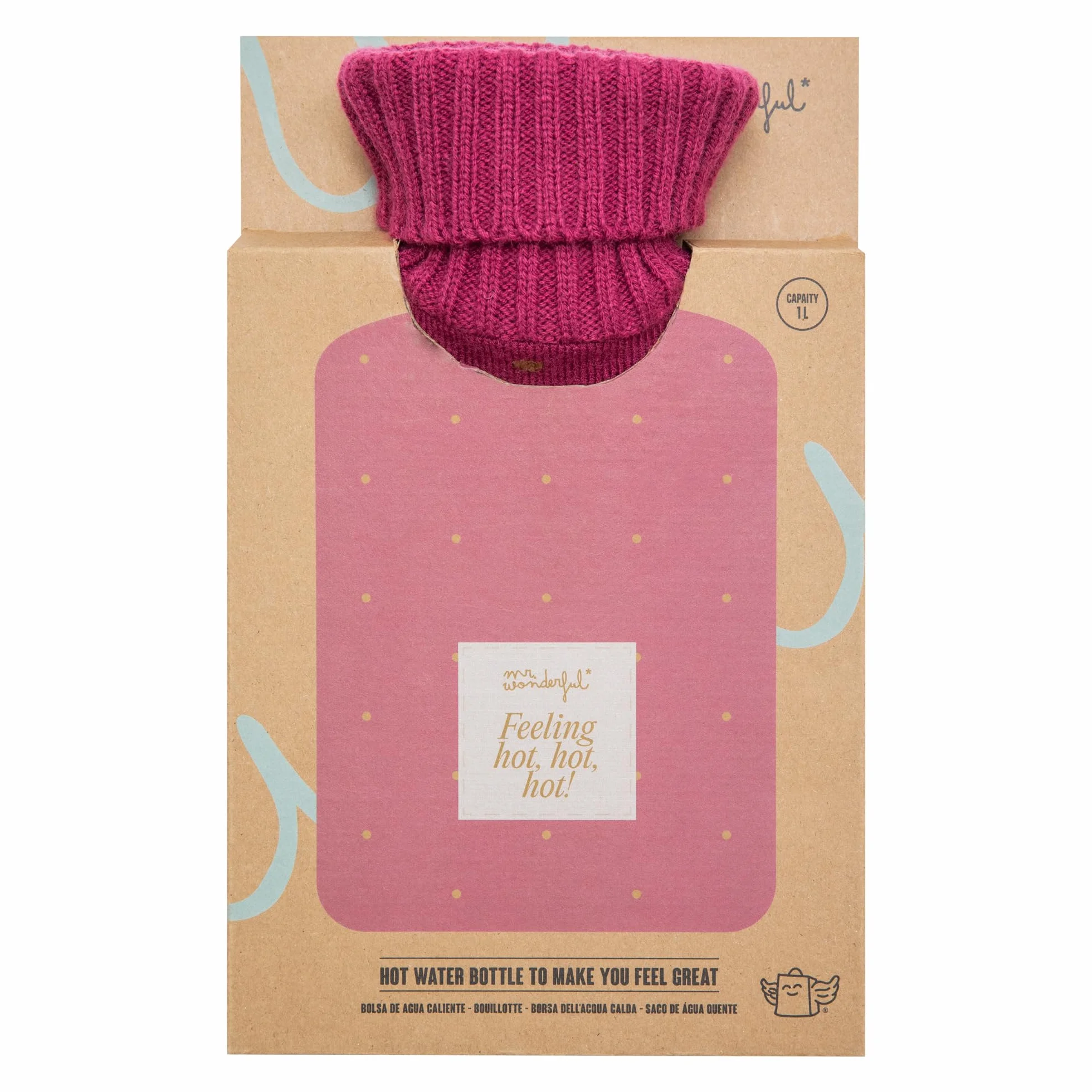 Mr. Wonderful Bolsa de Agua Caliente Algodón 1 Litro Feeling hot hot hot