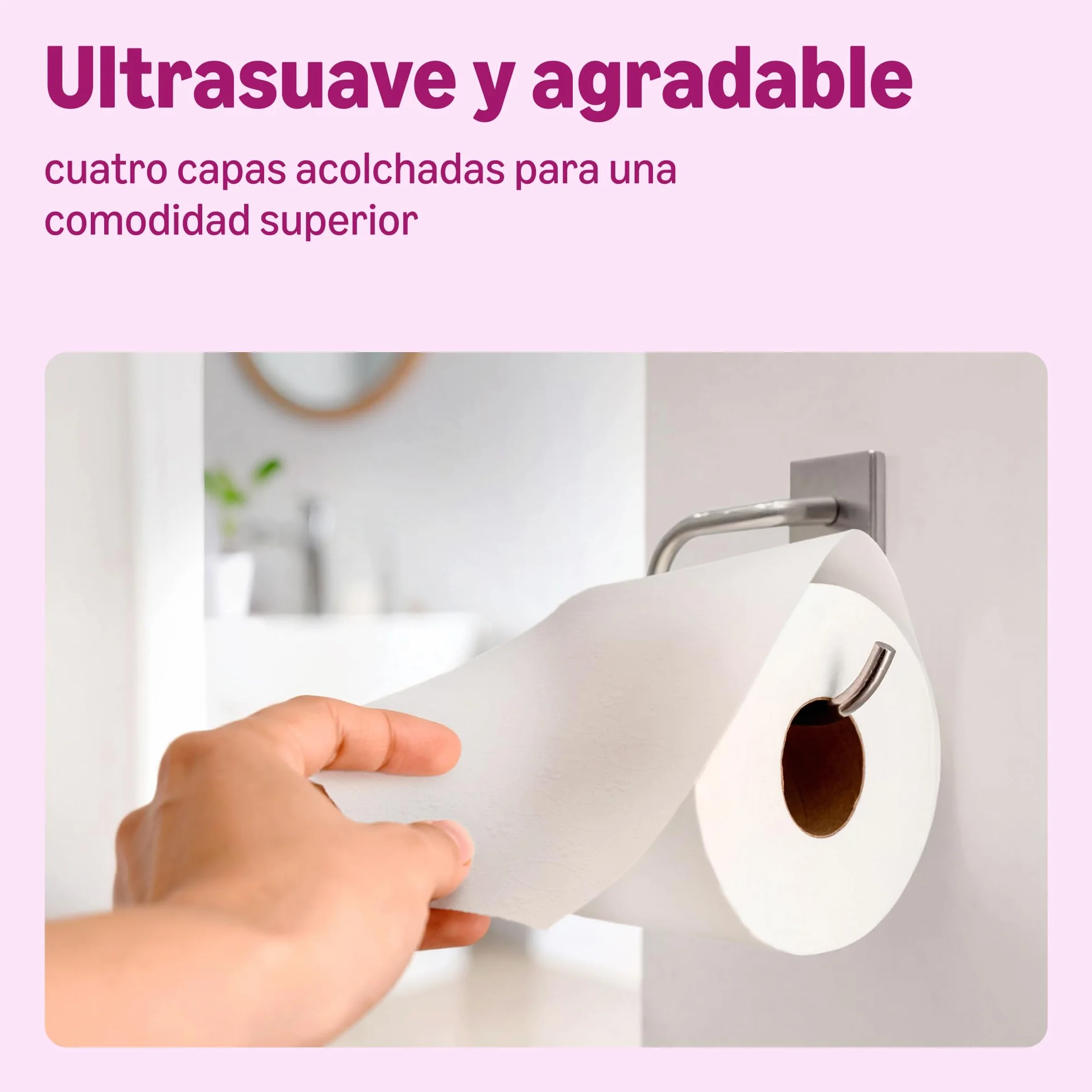 Papel higiénico 4 capas sin perfume 160 hojas 48 unidades