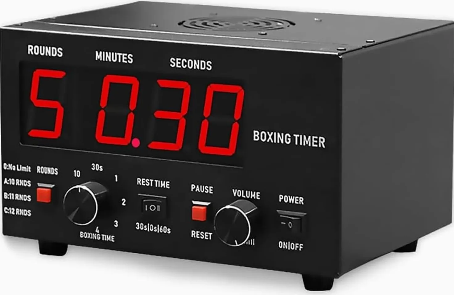 Temporizador digital de gimnasio con pantalla, temporizador de intervalo para entrenamiento de fitness, MMA, boxeo, entrenamientos HIIT, cuenta regresiva de ejercicios y cronómetro para atletas