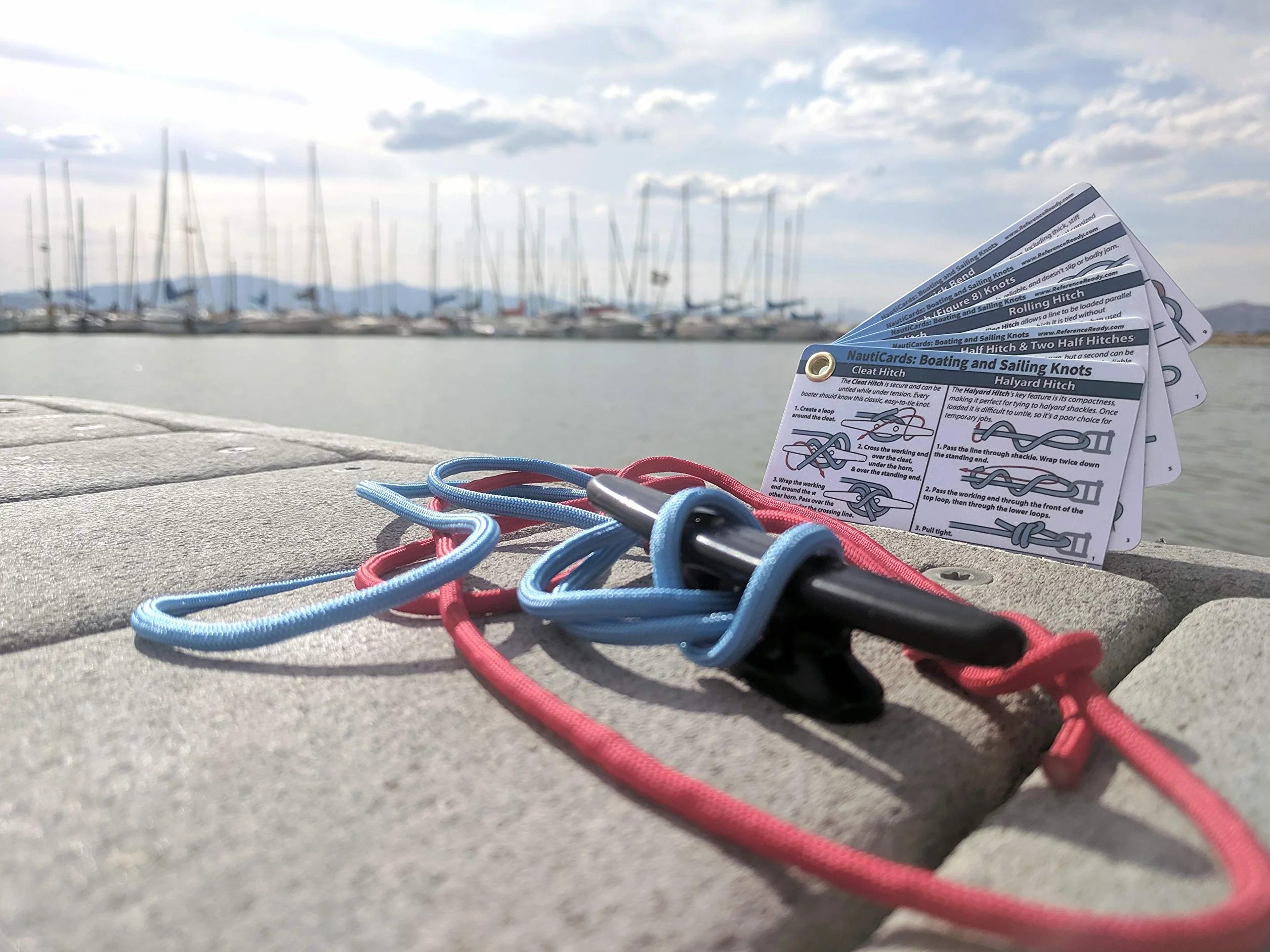 ReferenceReady Kit de Atado de Nudos náuticos para navegantes y Marineros