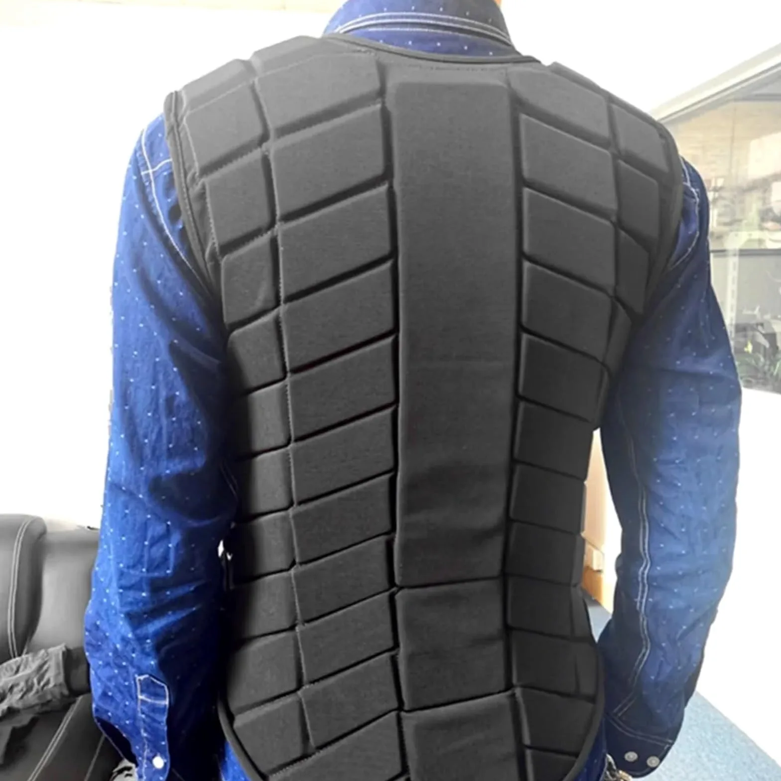 Chaleco de equitación, Chaleco de Seguridad for equitación, Protector Corporal con amortiguación y Acolchado de EVA.(XL 175-180CM)