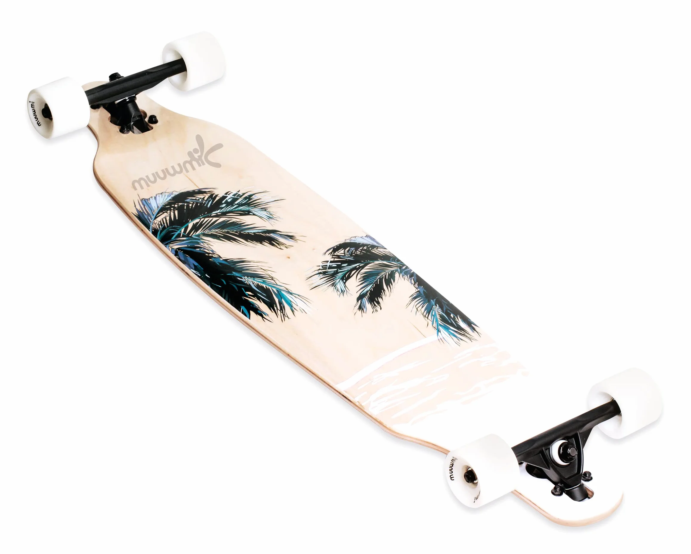 Muuwmi ABEC 7 Longboard for Children and Adults Skateboards with Lighting Wheels