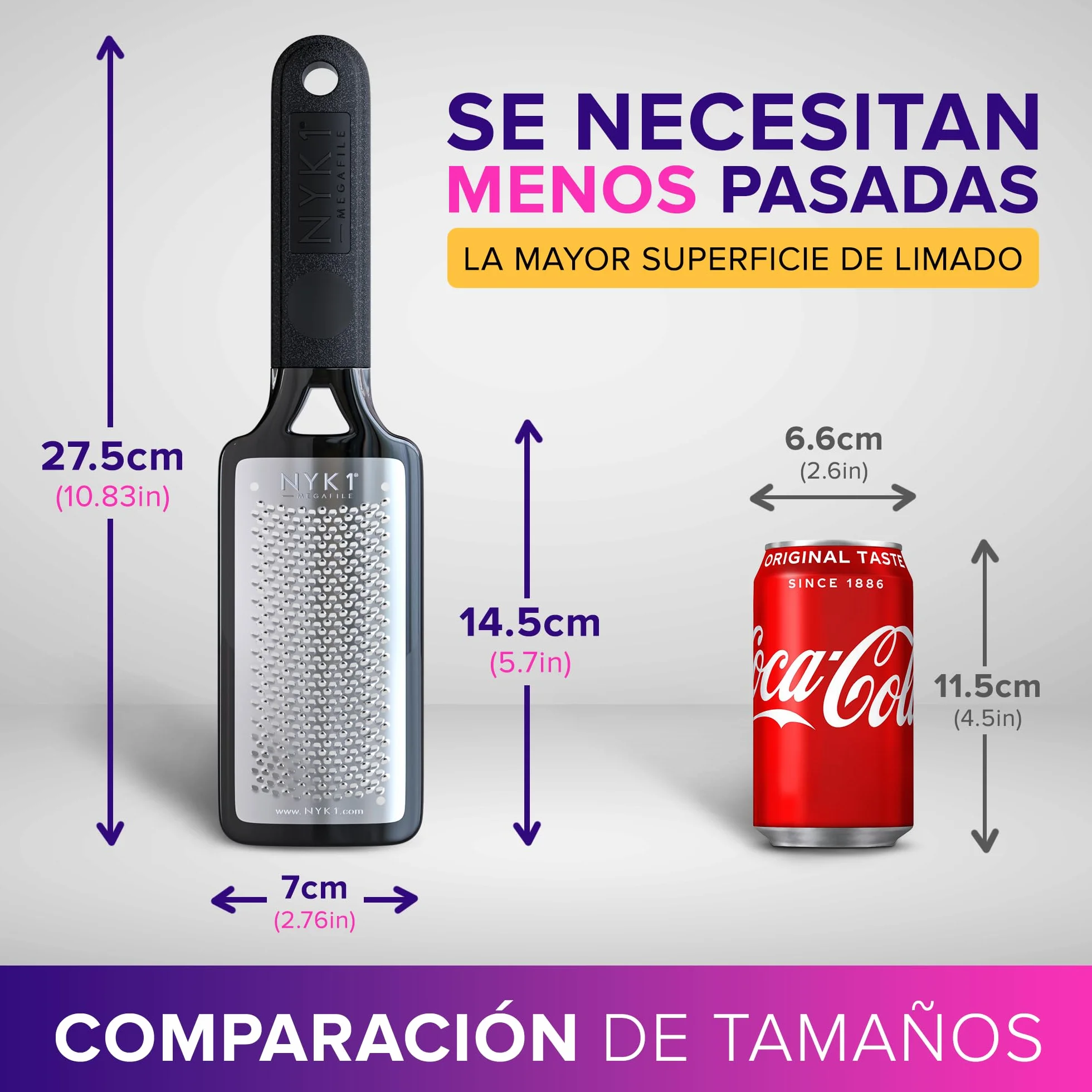 Lima Pies Durezas A PRUEBA DE ÓXIDO Con Recogedor Tamaño XL Removedor De Callos Uso En Seco Y Húmedo Quita Durezas Agarre Antideslizante