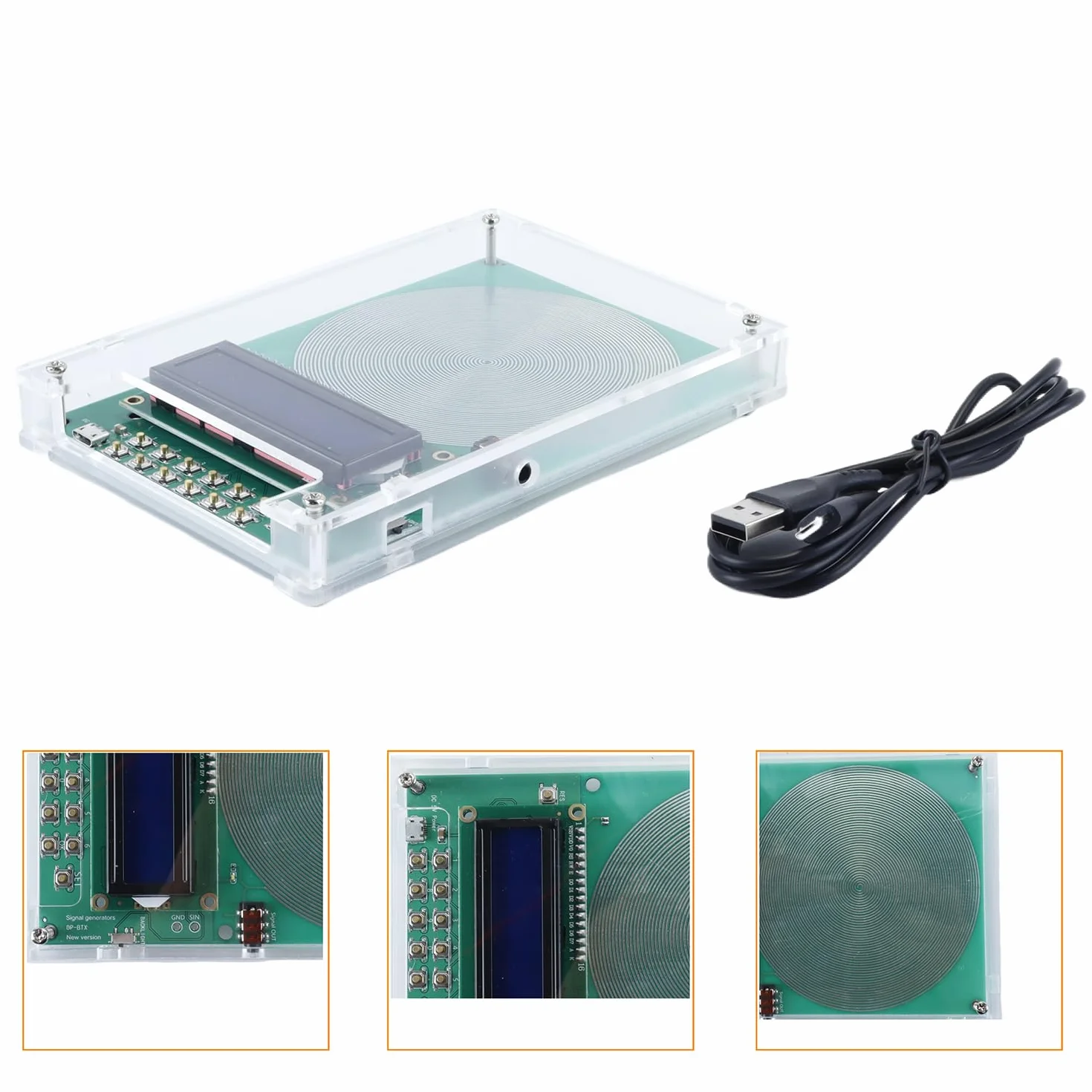 Generador de frecuencia Schumann 7,83 Hz 0,01-30000 Hz ajustable con funda y cable USB