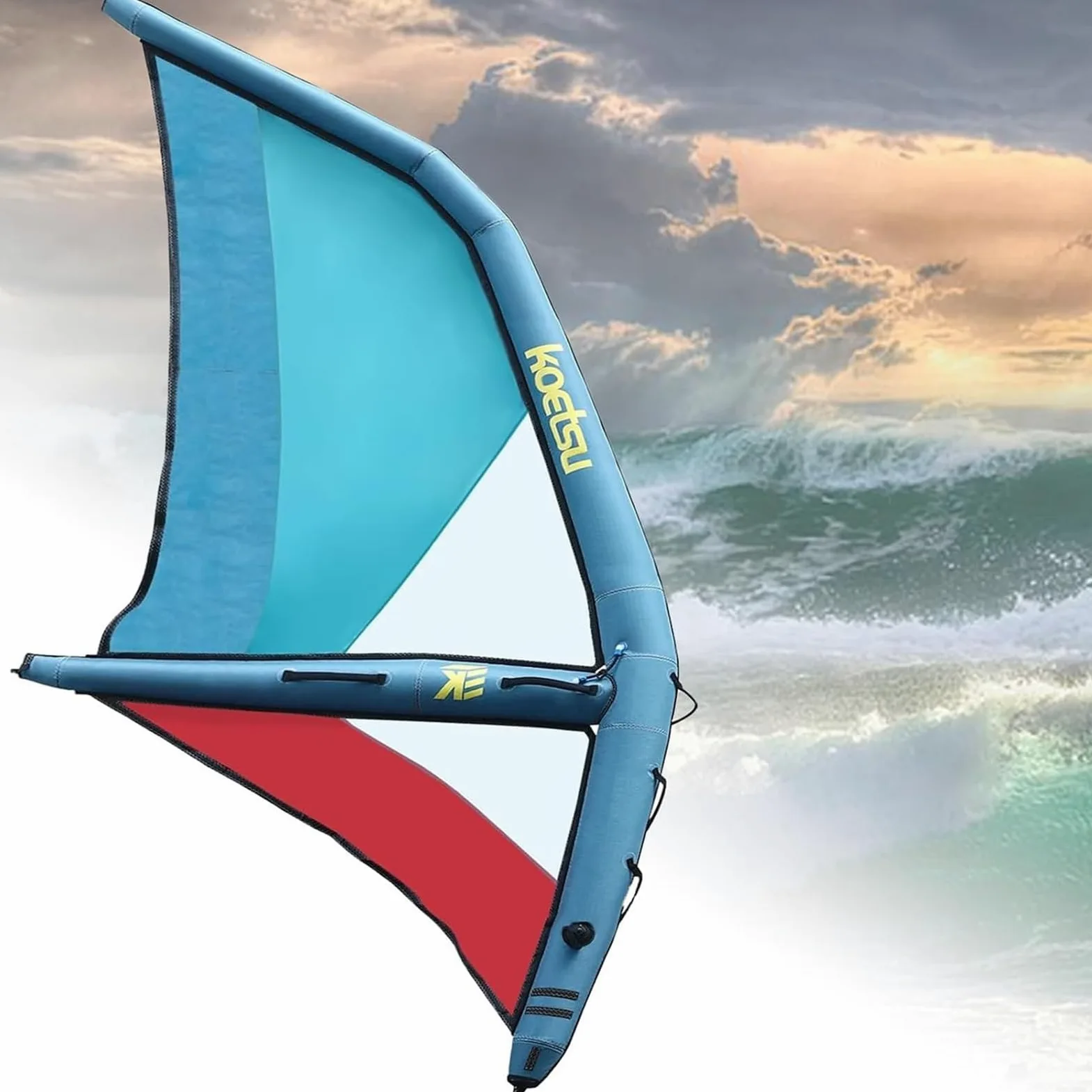 Vela Manual Hinchable 2,2/3,2/4,2/5,2㎡ para Sup 4.2m | Cuatro Tallas para Niños, Principiantes, Estudiantes, Riders Intermedios y Adultos Altos con Experiencia