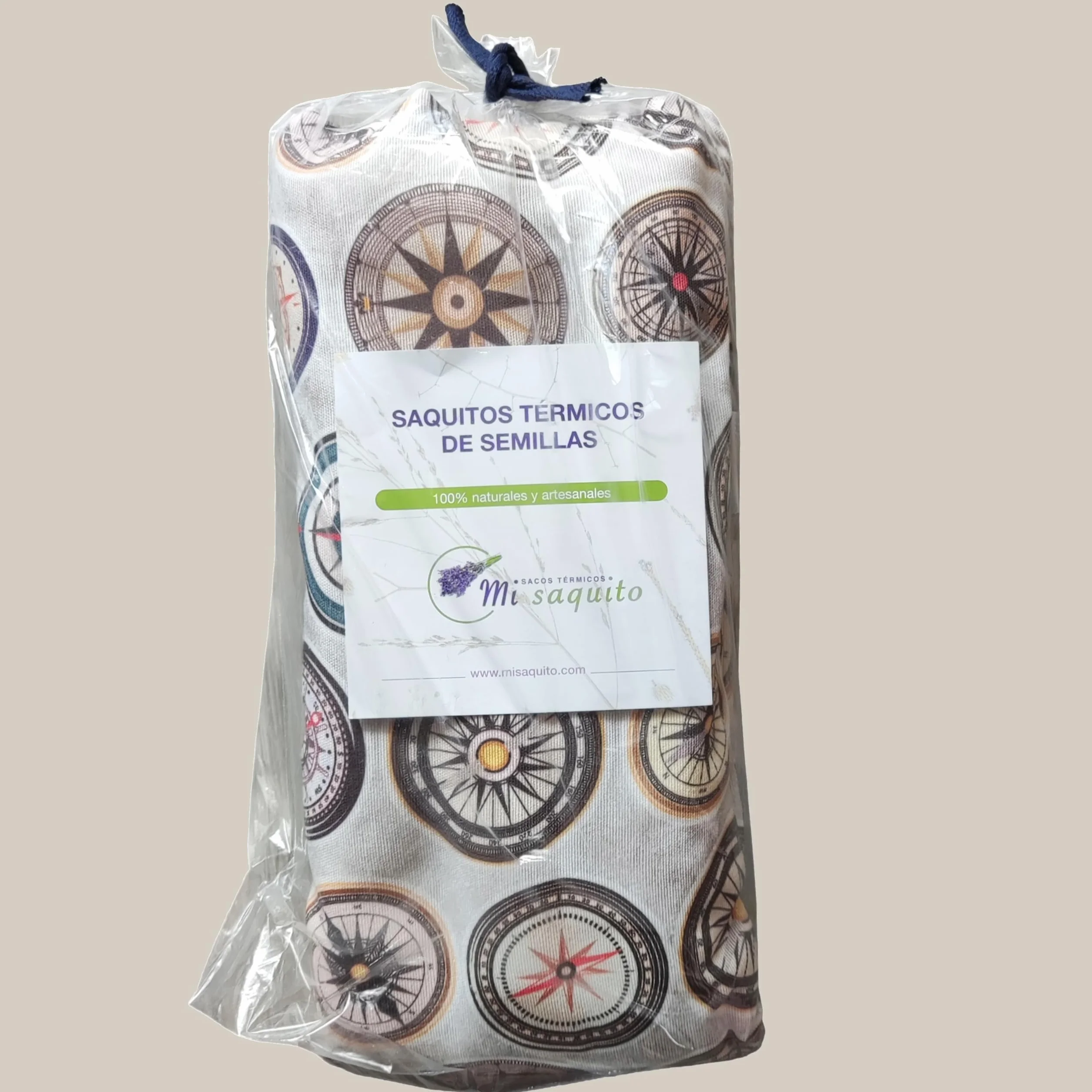 Saco Semillas Microondas 57x14 cm Funda Lavable - Bolsa Térmica Calor y Frío para Cuello Espalda