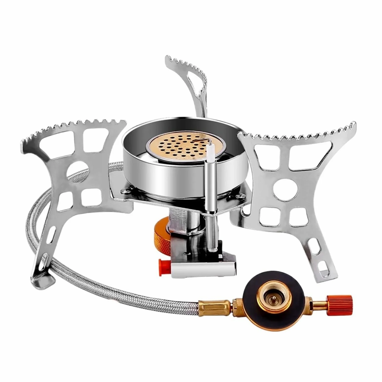 Estufa De Gas For Acampar Al Aire Libre, Quemador Turístico A Prueba Viento, Calentador Fuego Fuerte, Cocina Turismo, Horno Portátil, Equipo Suministros Picnic FáCil De Cocinar(20)