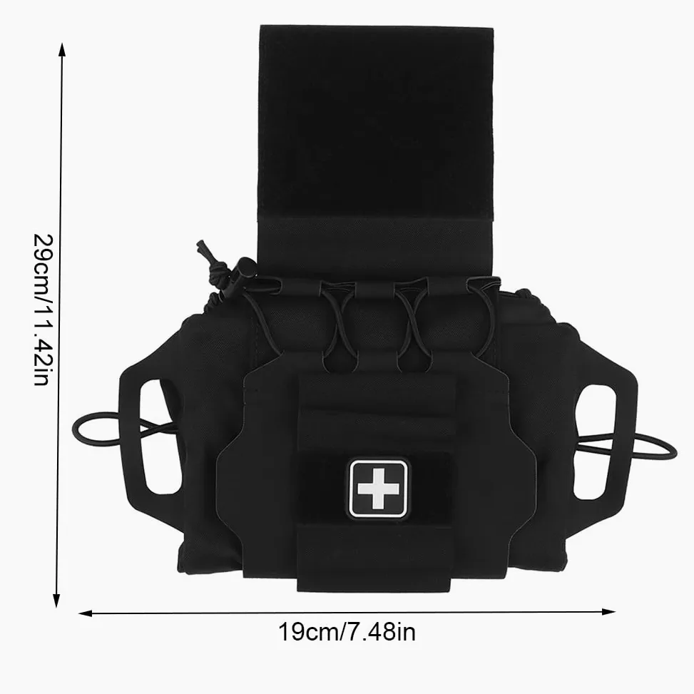 Paquete de botiquín de primeros auxilios de despliegue rápido/rápido, bolsa militar táctica, botiquín médico de despliegue rápido táctico para viajes en coche militar táctico, sende