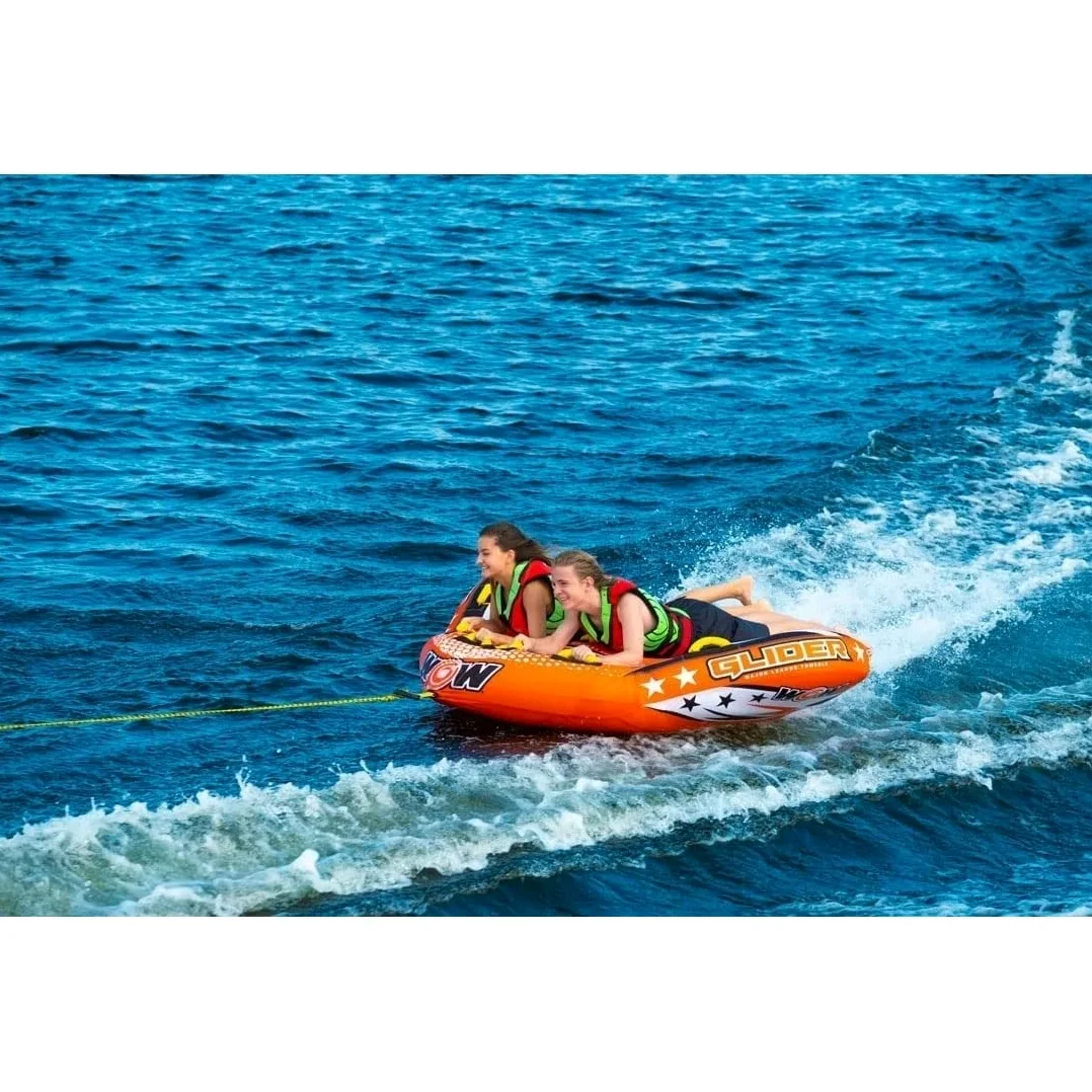 Wow Glider 2P remolcable con Asiento Flexible, Multicolor, Grande