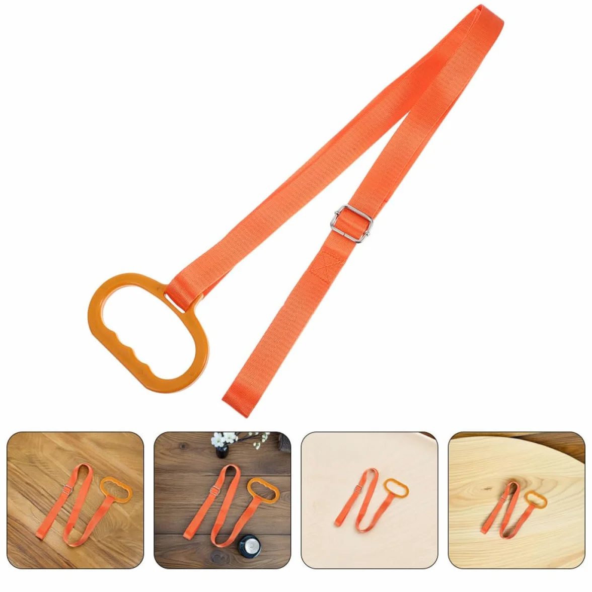 VANZACK Arnés de Arrastre para Ciervos Ajustable Naranja 2 Unidades con Cuerda Autoblocante Resistente y Asa Portátil Sistema de Transporte para Caza y Actividades al Aire Libre
