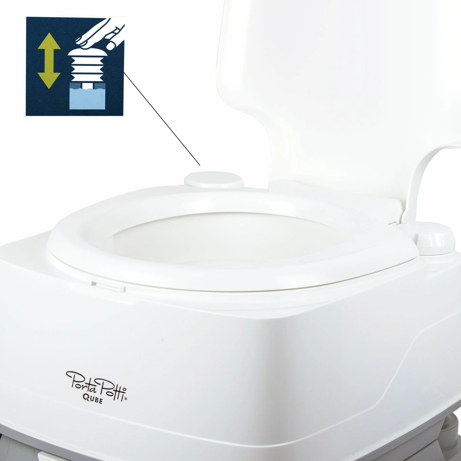 Thetford 165 Qube Porta Potti, Adultos Unisex, Blanco/Gris, Mediano