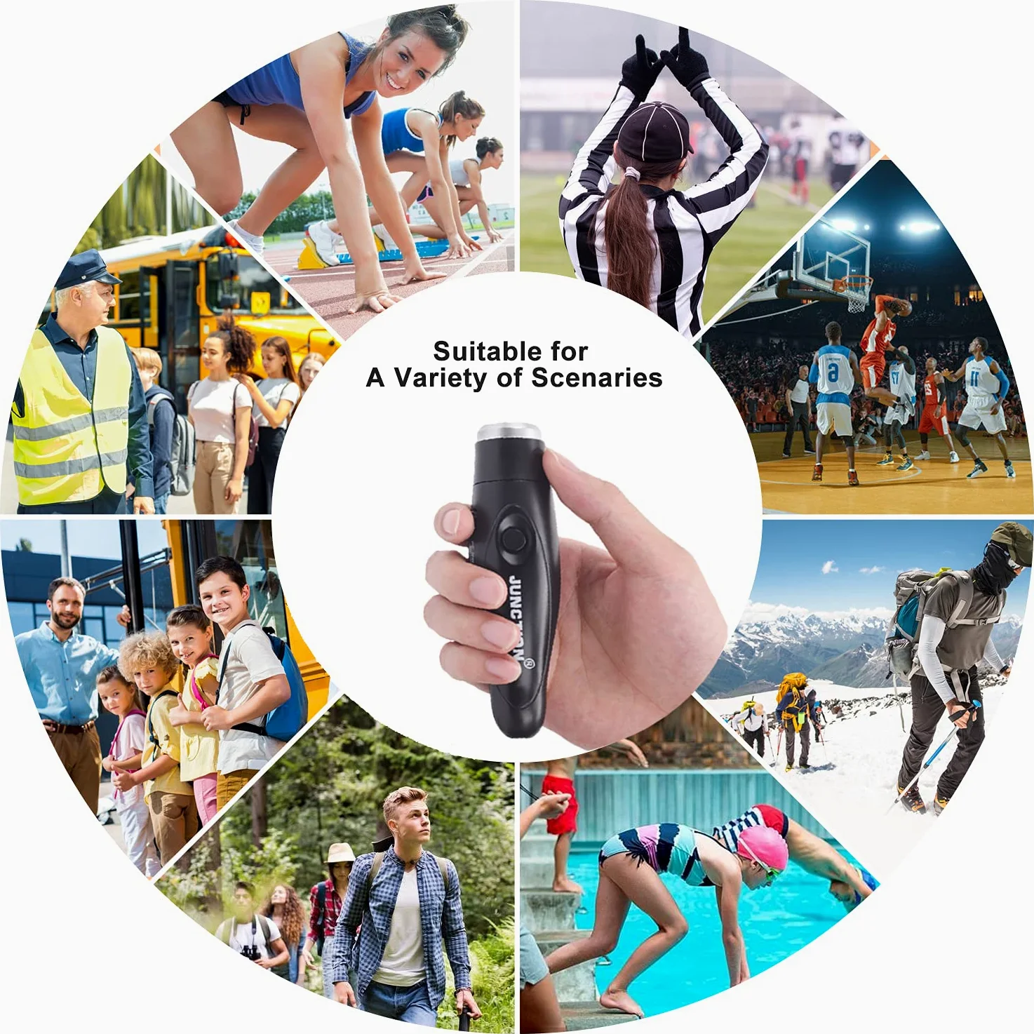 Silbatos electrónicos, silbatos eléctricos más fuertes, 3 tonos, silbato de mano para entrenadores, árbitros, entrenamiento a granel, silbato de rescate de emergencia para senderismo al aire