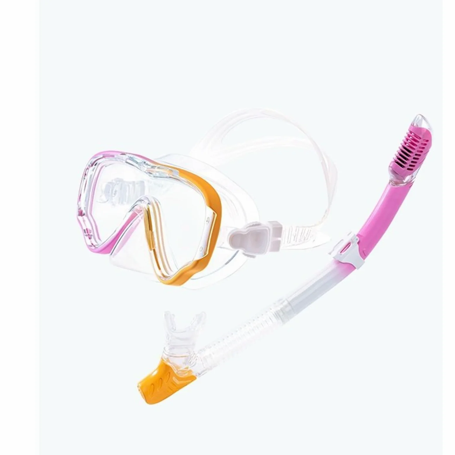 Buceo Máscara de Buceo y Snorkel Gafas de Buceo Gafas de natación Juego de Tubos Easy Breath Máscara de Snorkel Máscara de Snorkel(Red)