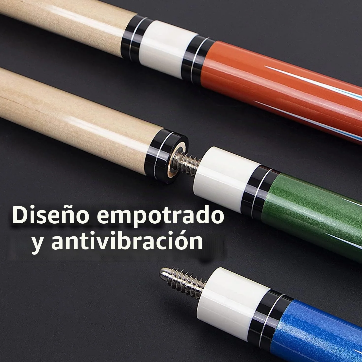 Horse Pool Cue Sticks Set of 4 Professional Hardwood Billiard Cues