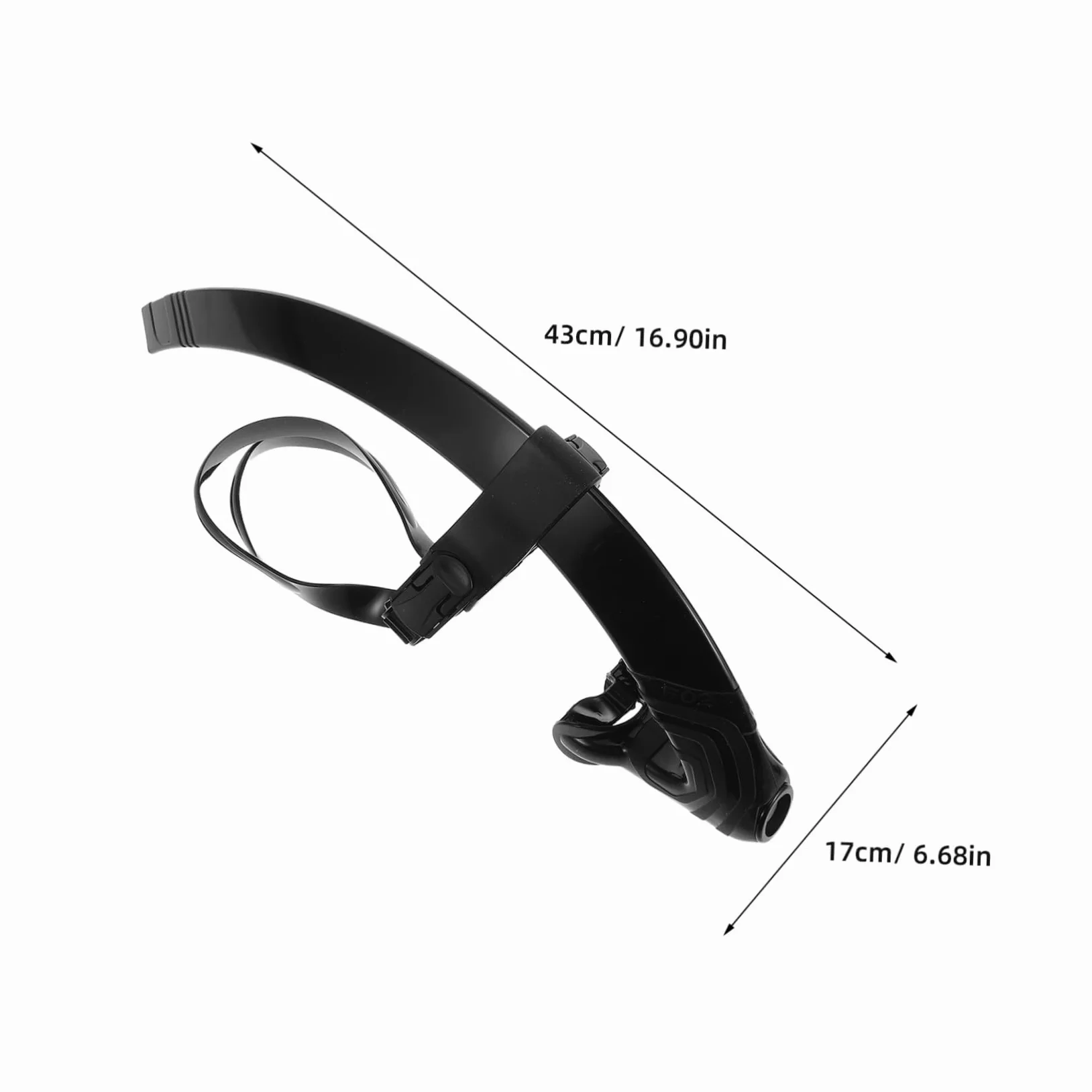 Snorkel de Buceo Boquilla de Silicona, Diseño Semiseco, Diadema Ajustable para Adultos y Principiantes en Piscinas y Aguas Abiertas
