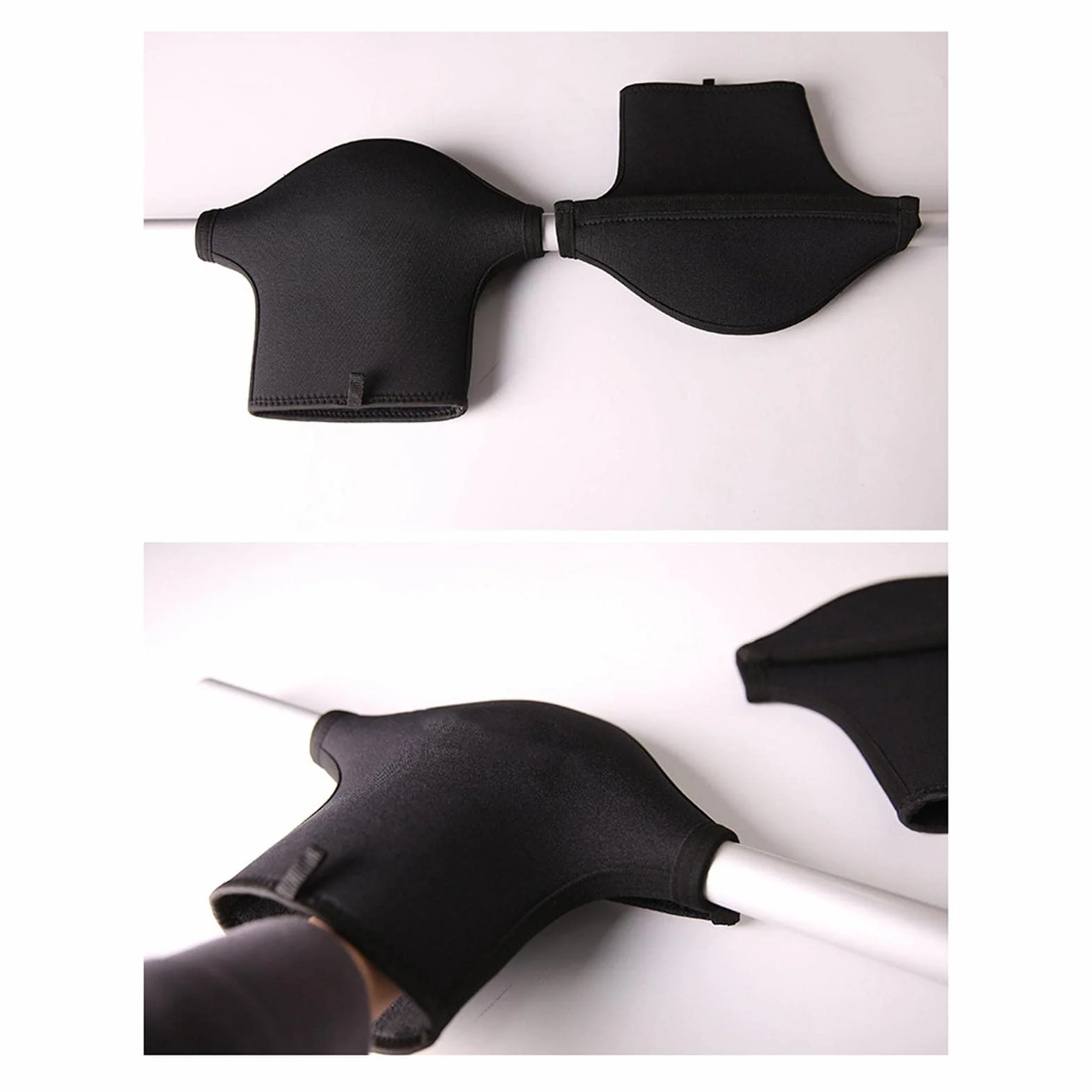 2 manoplas de neopreno para remo de kayak, guantes para rafting y turismo