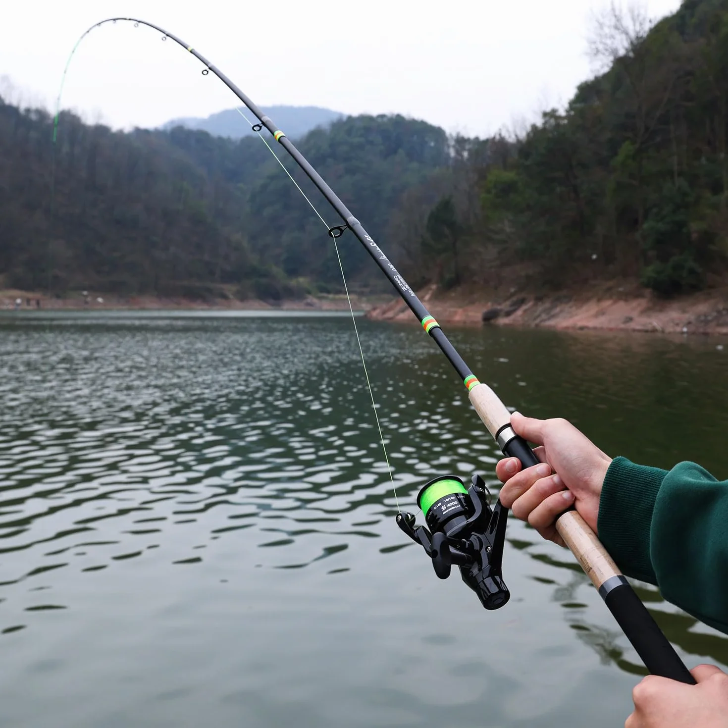Sougayilang Feeder Rod Caña de pescar portátil 3 puntas