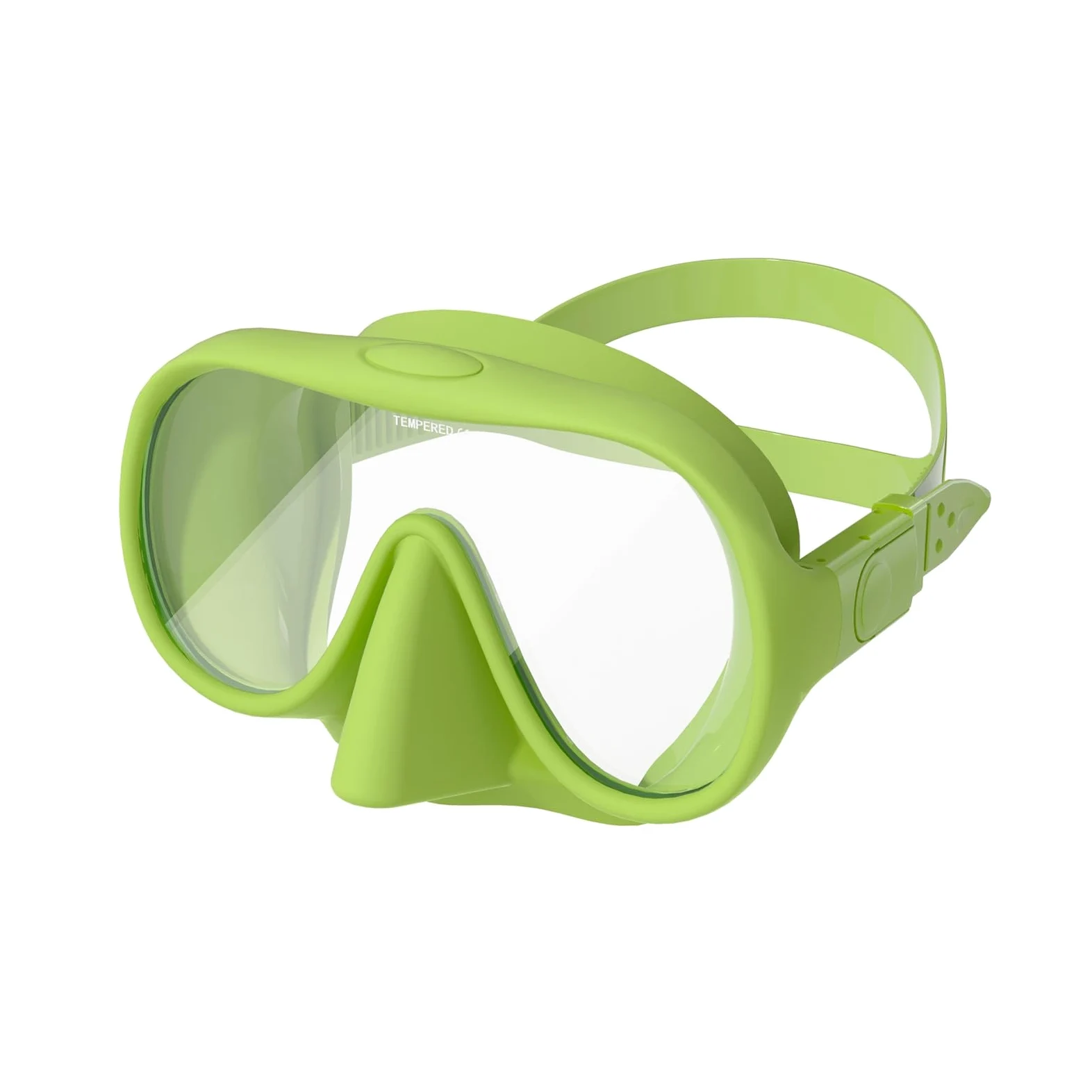 Máscaras de Buceo Máscara de Snorkel líquido con Lente antivaho for Buceo para Uso Diario(Verde)
