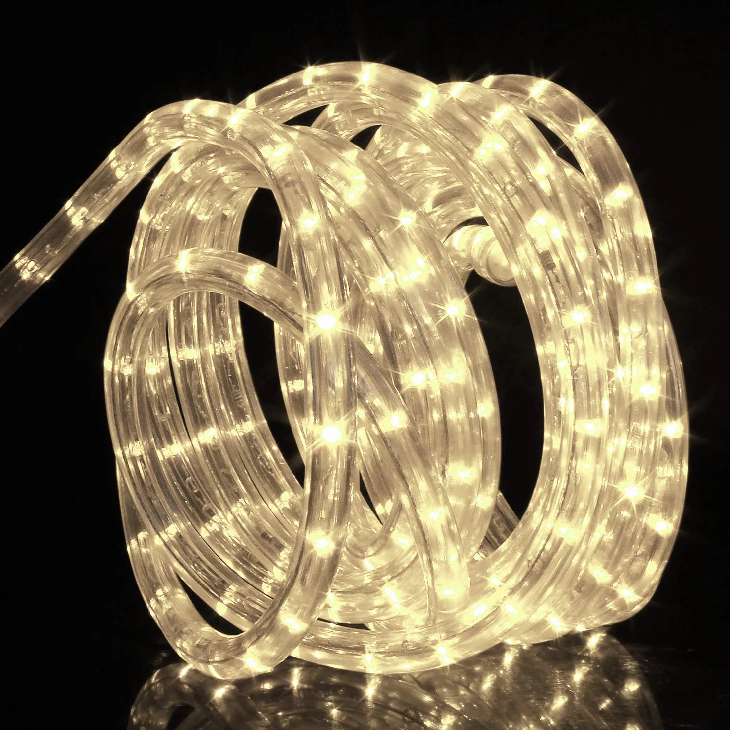 Forever Speed 30M Tubo de LED Manguera LED Luces de Tira Blanco Cálido Exterior e Interior
