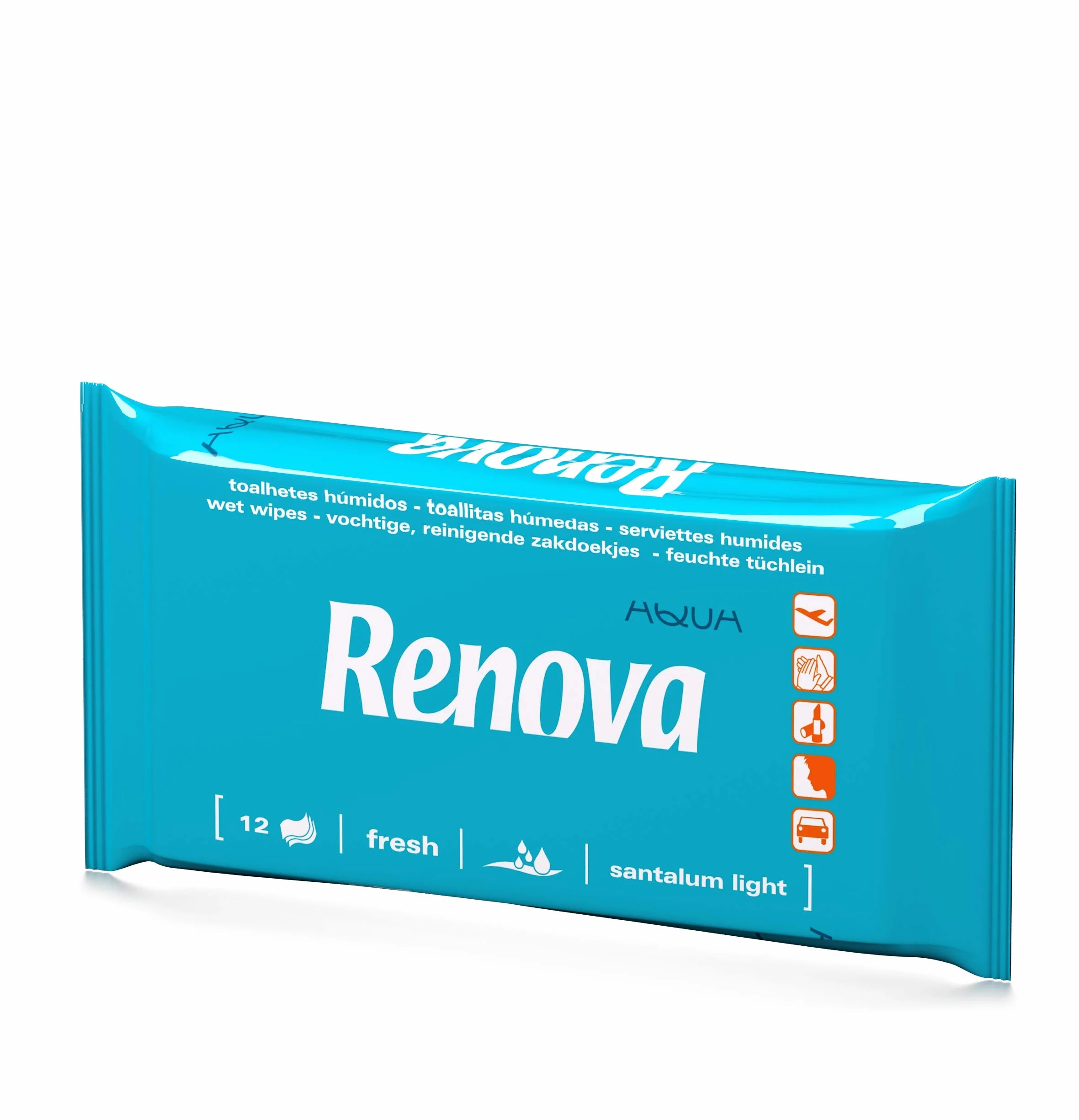 Renova Toallitas Húmedas Perfumadas - 12 Unidades