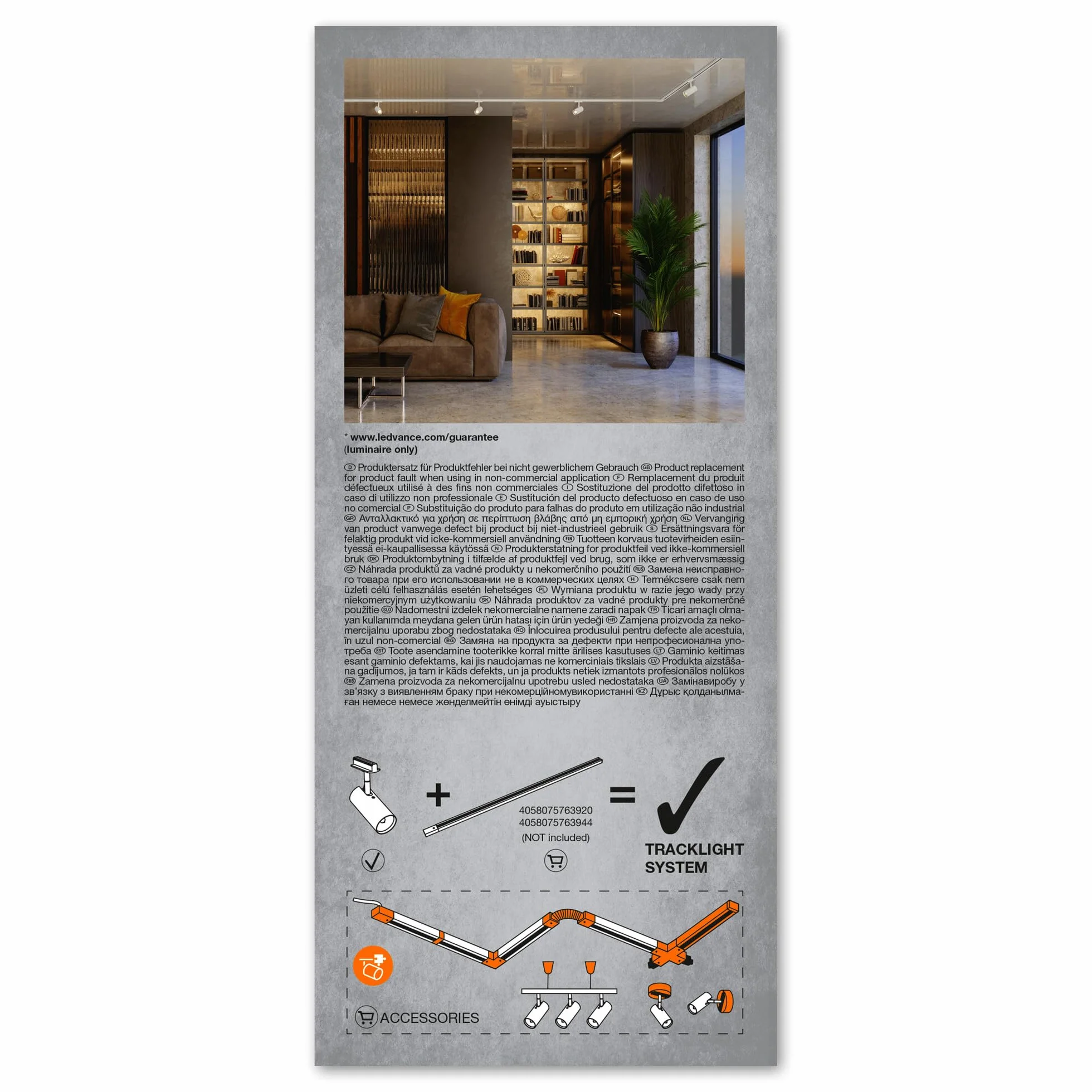 LEDVANCE Cabezal luminaria carril TRACKLIGHT GU10 blanco IP20 WiFi inteligente loft