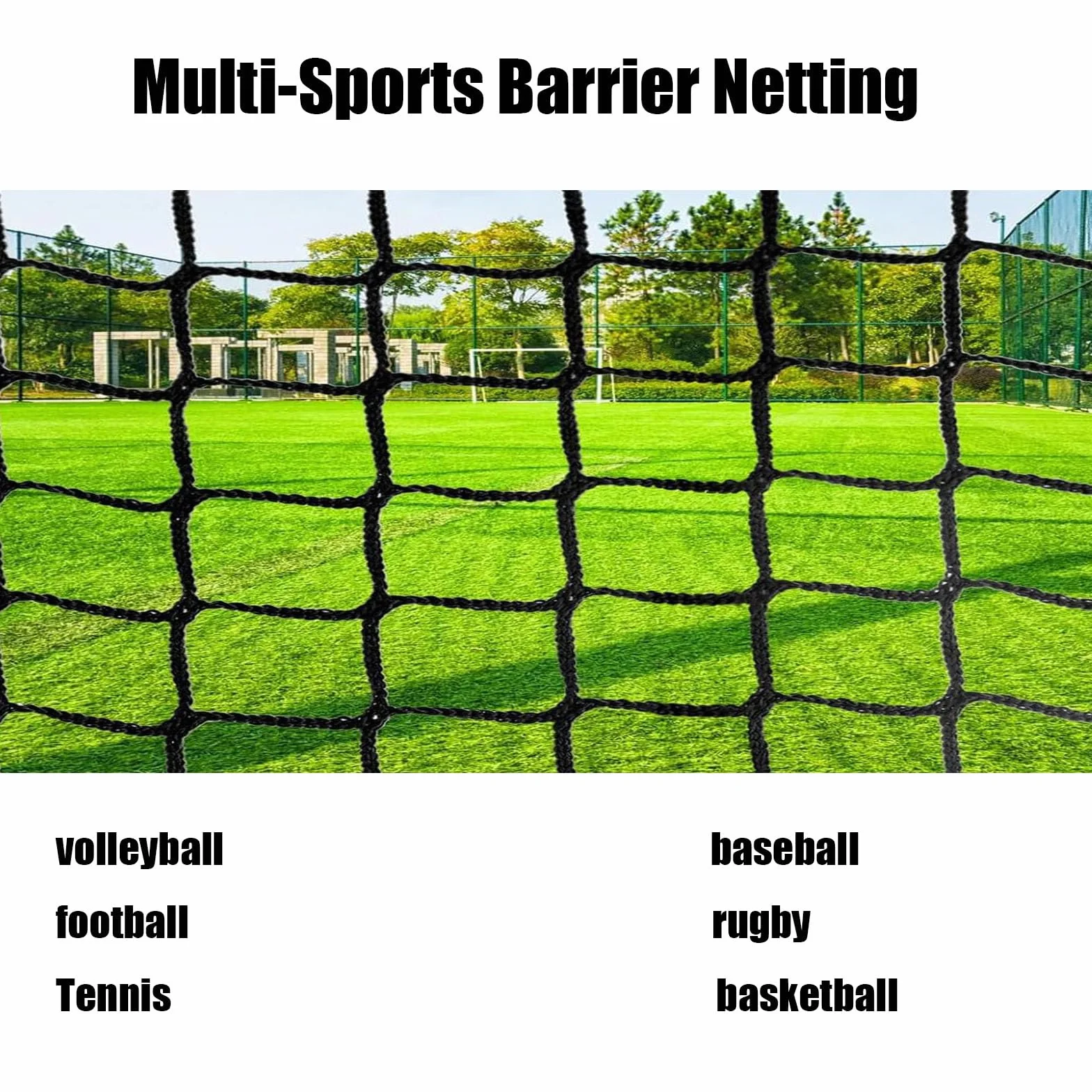 Redes De Protección Contra La Seguridad De La Espalda De Béisbol, Redes Deportivas, Red De Cuerda Protectora Multipropósito De Poliéster, Heavy duty knotless net, patio trasero movimiento (Size:1x10m)