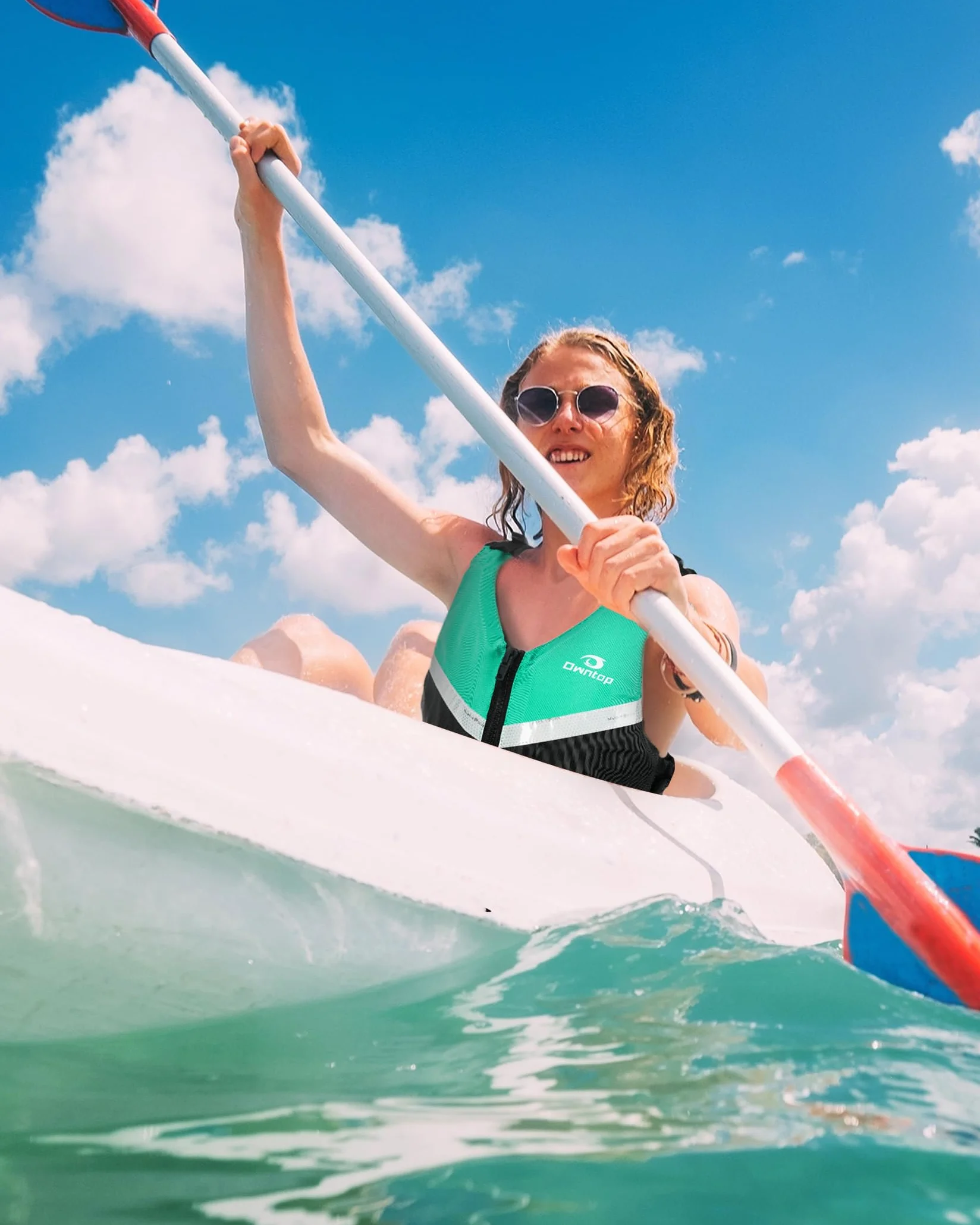 Owntop Chaleco de Natación para Jóvenes y Niños, Chaleco de Flotabilidad Ligero Unisex, Ayuda a la Flotabilidad Ajustable con Correa Inguinal Cómoda para Kayak, Pesca, Natación