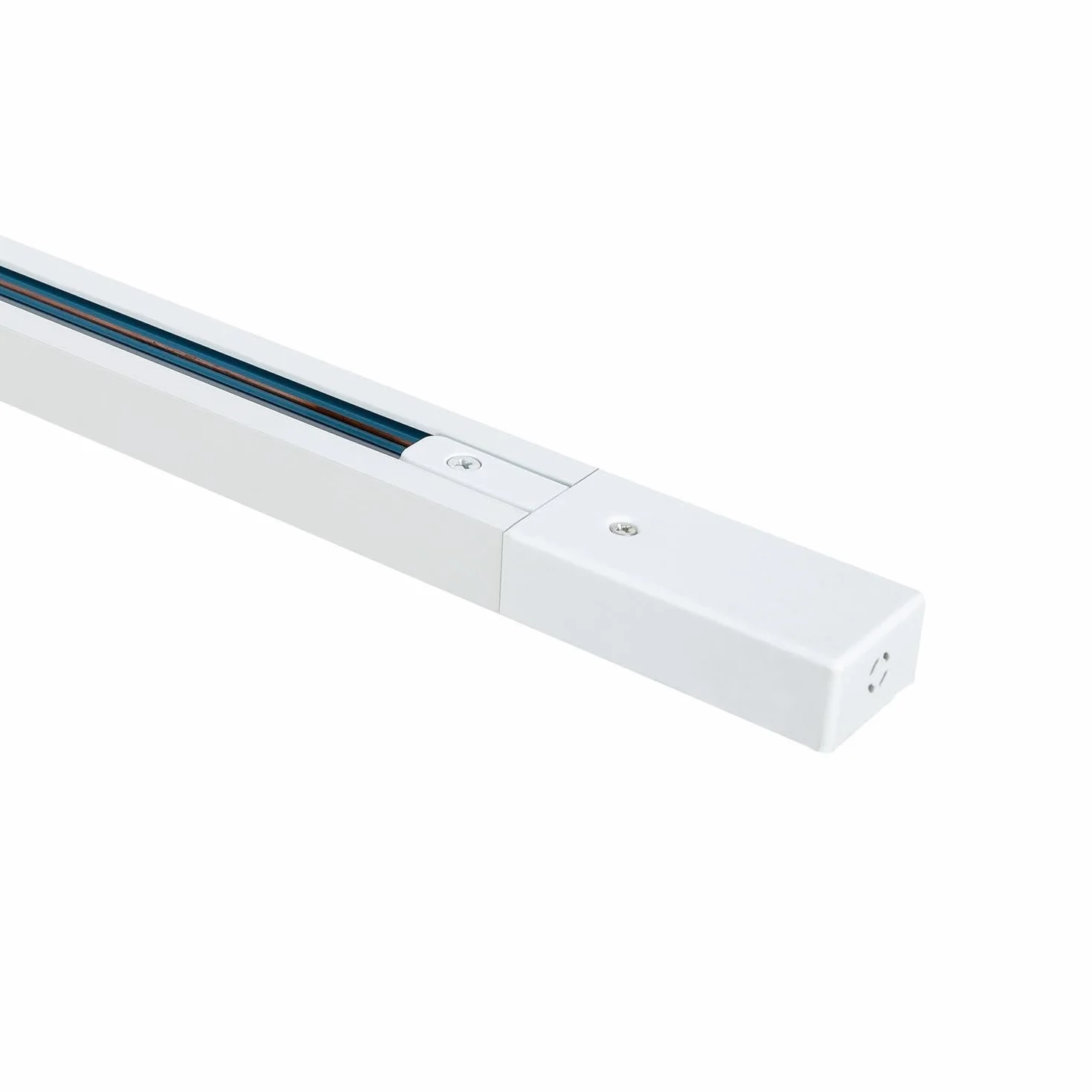 LEDKIA LIGHTING Carril Monofásico Aluminio 1 Metro Blanco para Focos LED