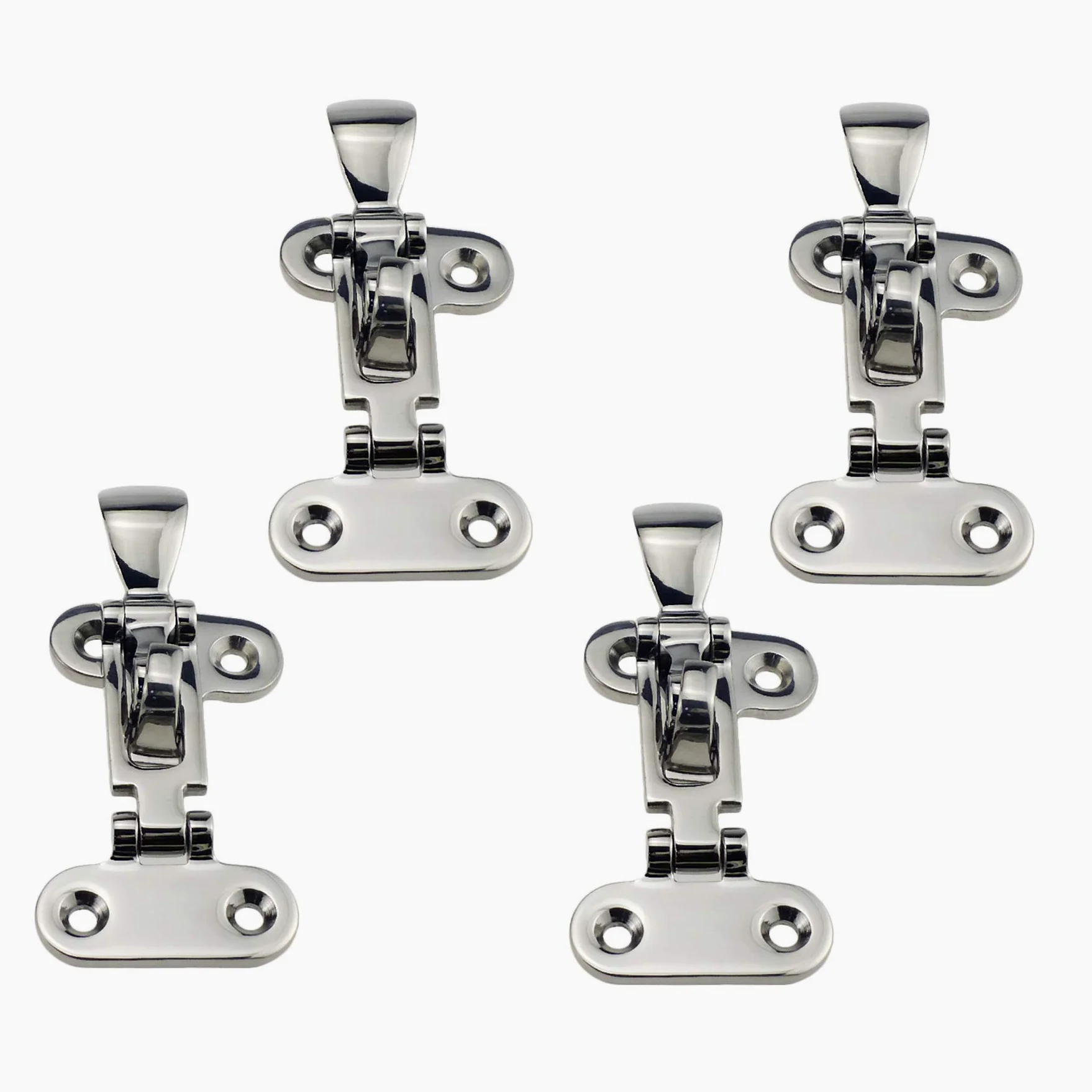 LB PARTS - Par de Abrazaderas de Acero Inoxidable 316 de Grado Marino antisonajero con Cierre, 4 Pieces