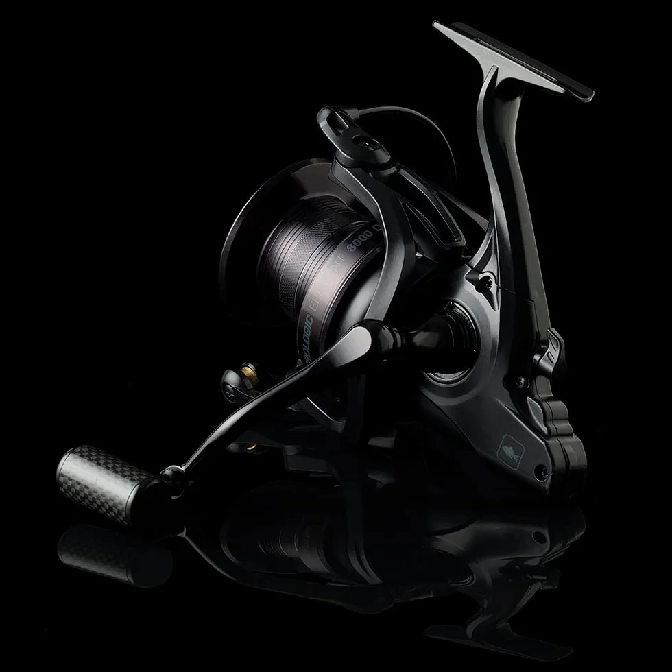 Prologic Element XD8000FD - Carrete de pesca de carpa, mano derecha, 618 g, arrastre 19 kg, 7 rodamientos inoxidable, oscilación lenta, mango y perilla de carbono