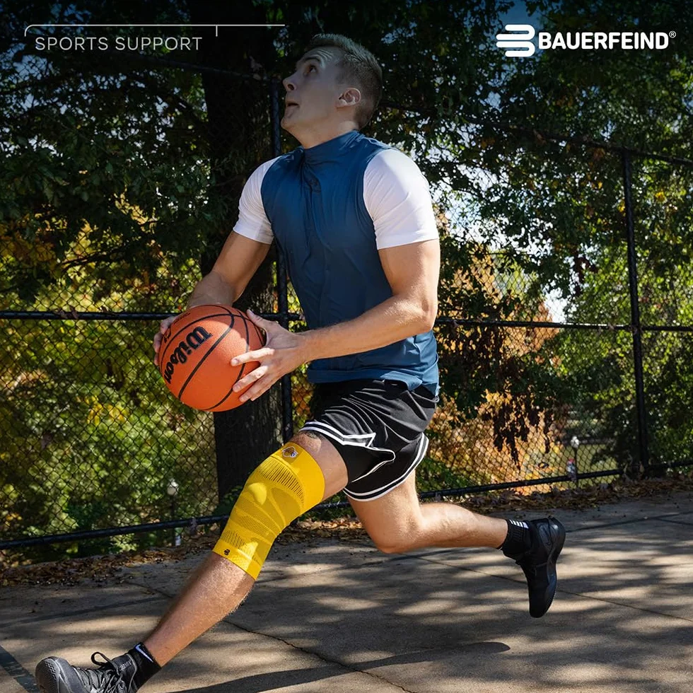 BAUERFEIND Sports Compression Knee Support NBA Rodillera Deportiva, Unisex Adulto