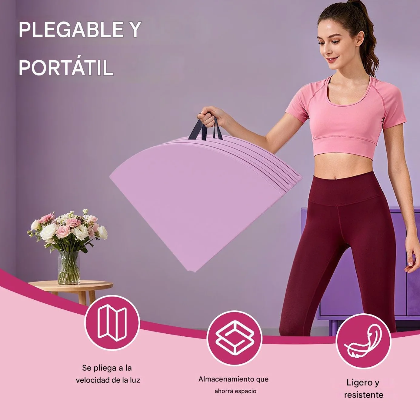 Colchoneta Para Baile De Barra Almohadilla Espuma Gruesa Pole Dance Gimnasio Yoga Entrenamiento