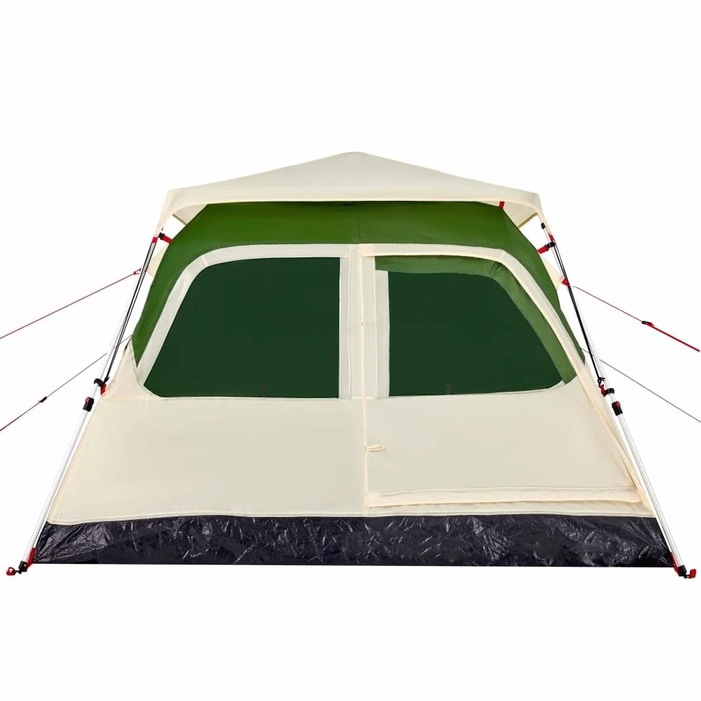 Tienda de campaña domo para personas, verde, sistema de liberación rápida, carpa impermeable para exteriores con conexión electrónica, ligera y portátil para aventuras